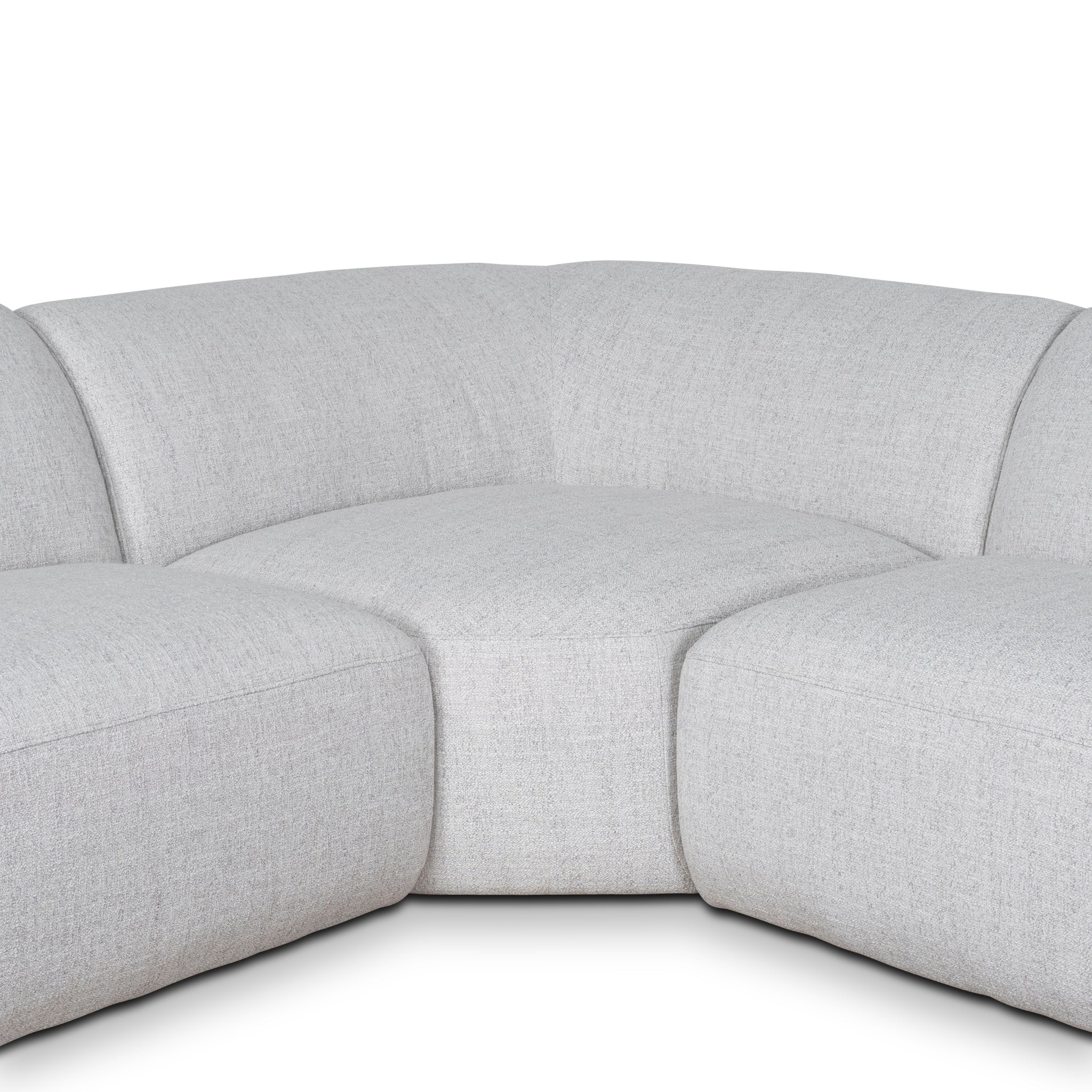 CLC10112-KSO Corner Fabric Sofa - Silver Grey - Image 8