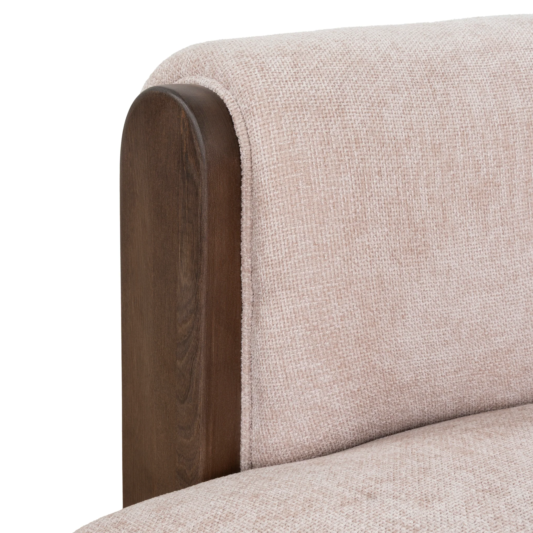 CLC10121-NI Walnut Armchair - Blush Linen - Image 10