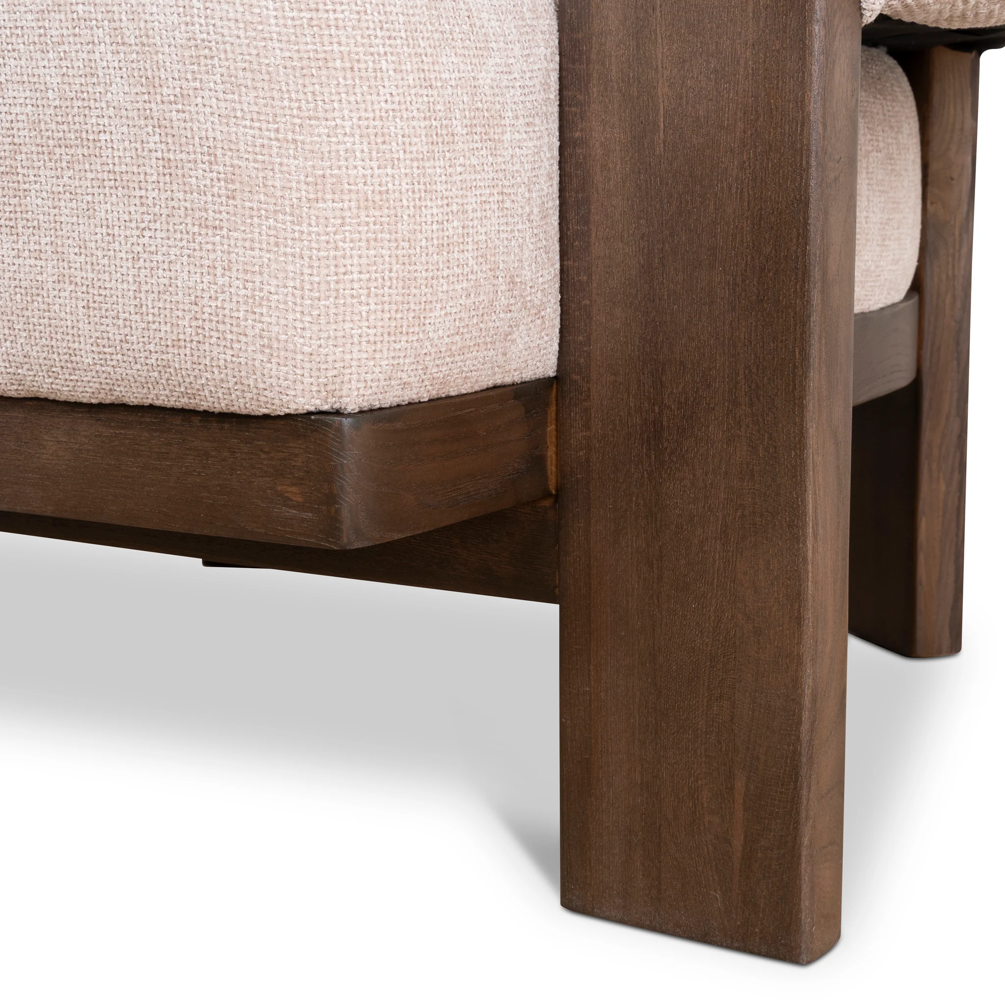 CLC10121-NI Walnut Armchair - Blush Linen - Image 12