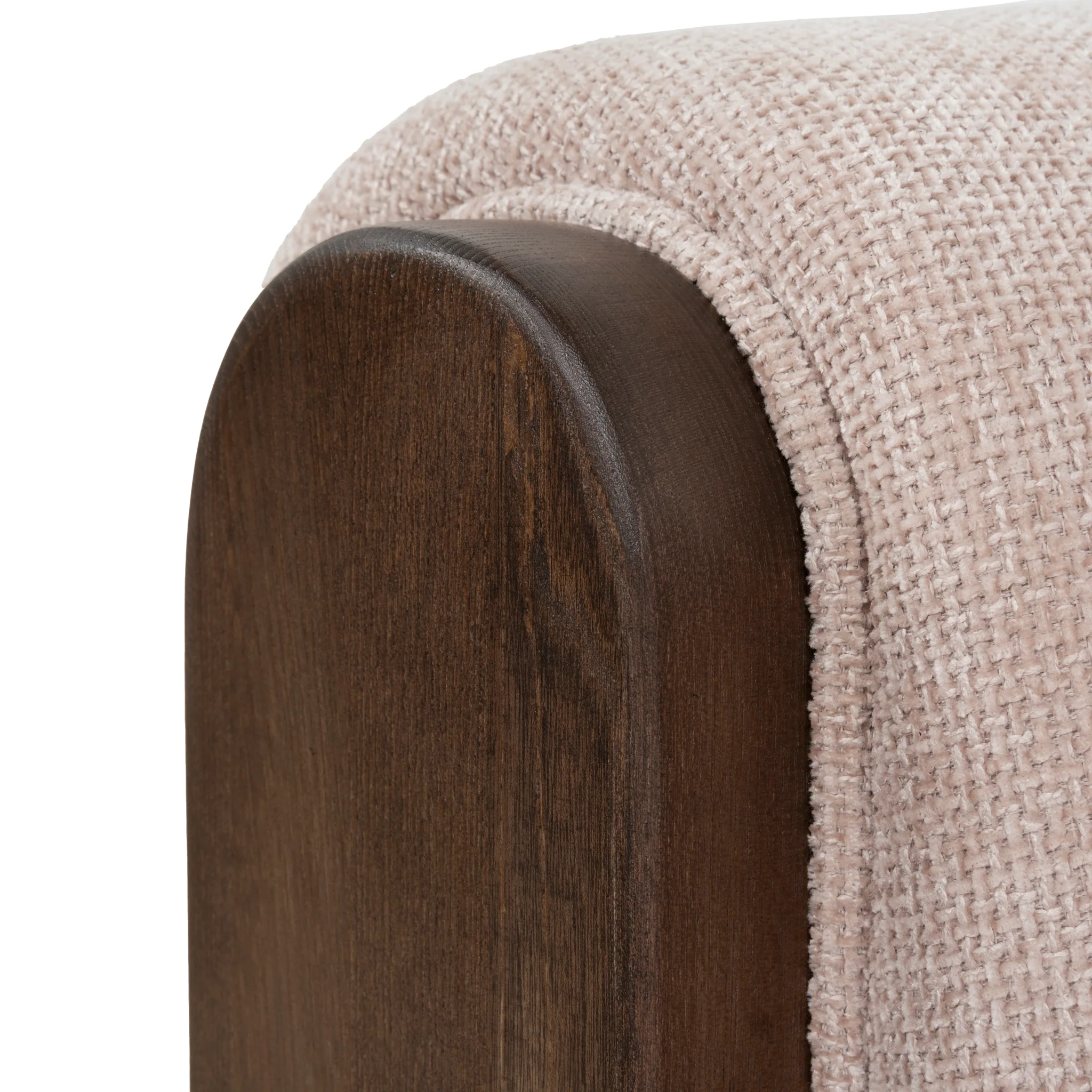 CLC10121-NI Walnut Armchair - Blush Linen - Image 16