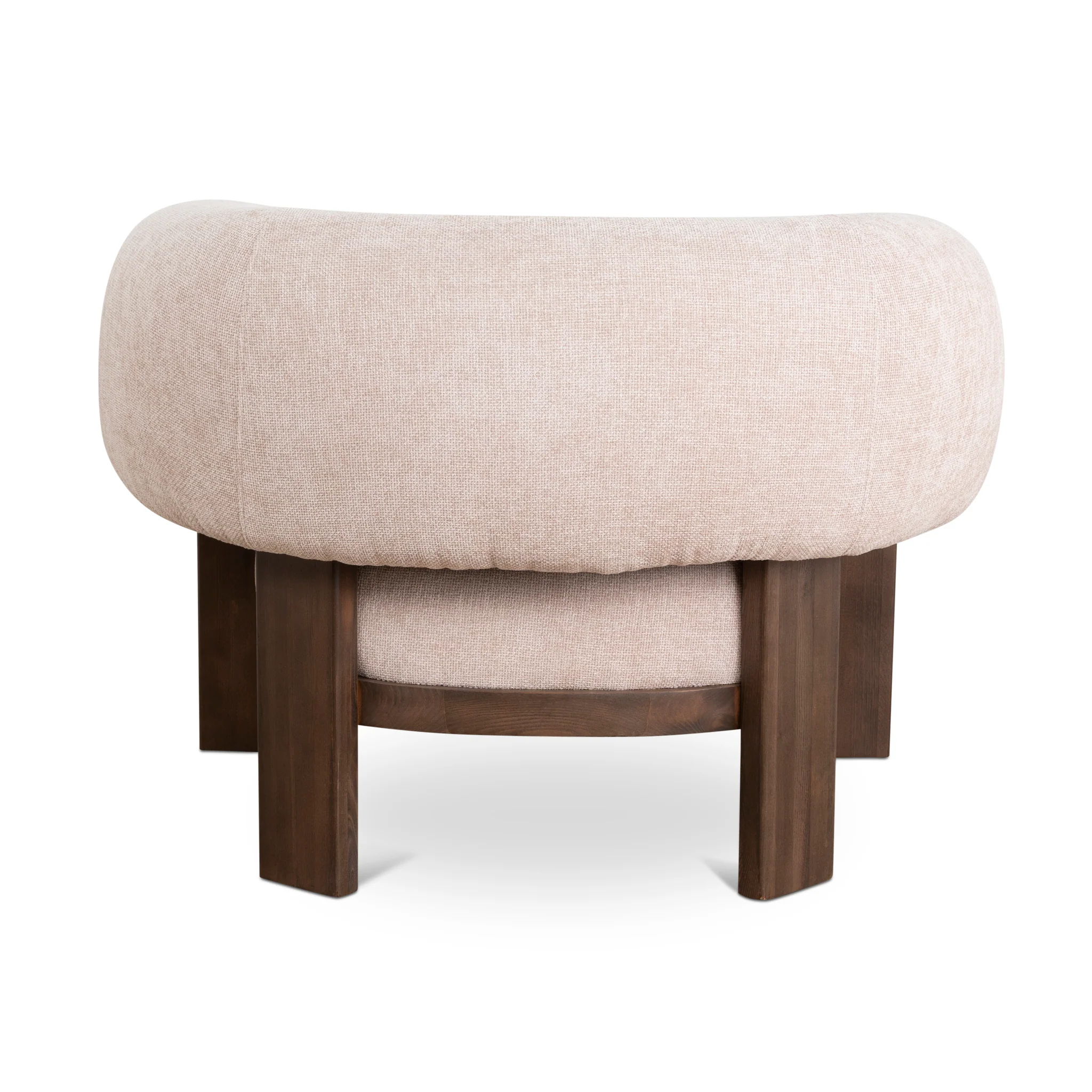 CLC10121-NI Walnut Armchair - Blush Linen - Image 5