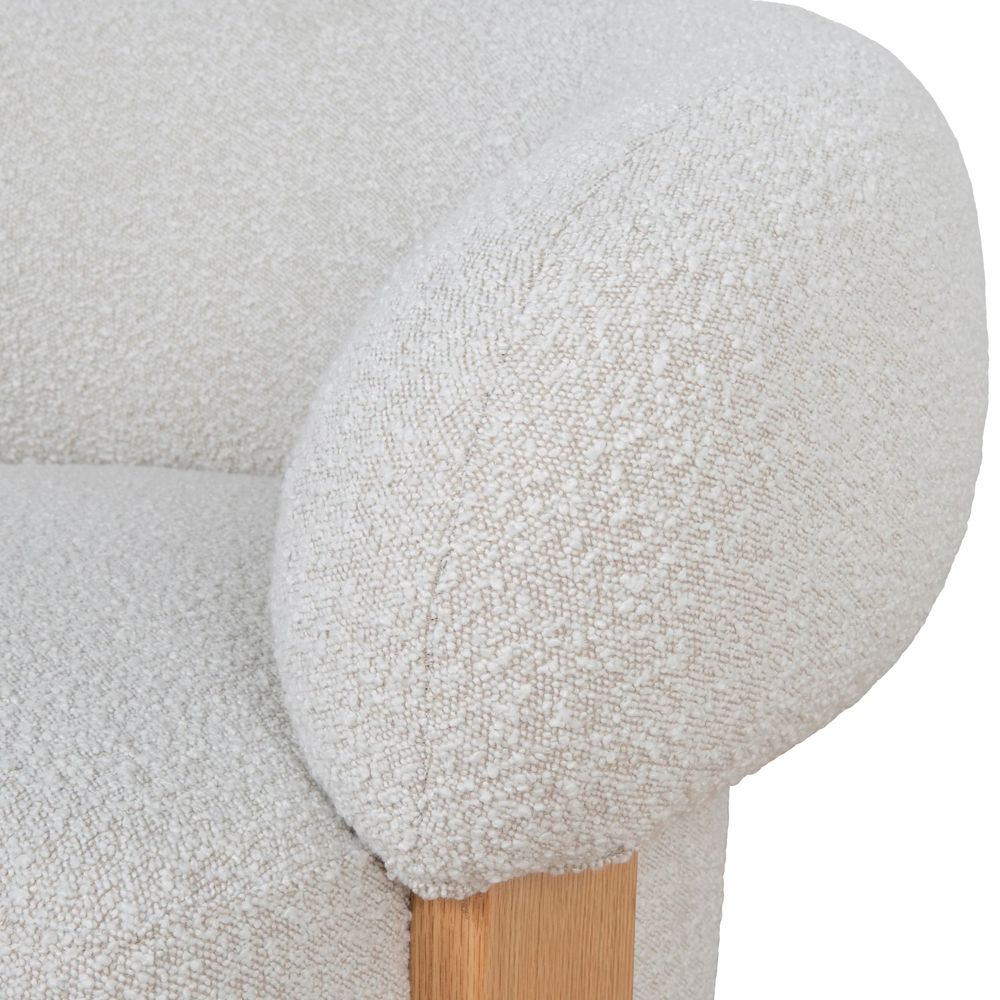 CLC10134-MY Armchair - Off White Boucle - Image 9