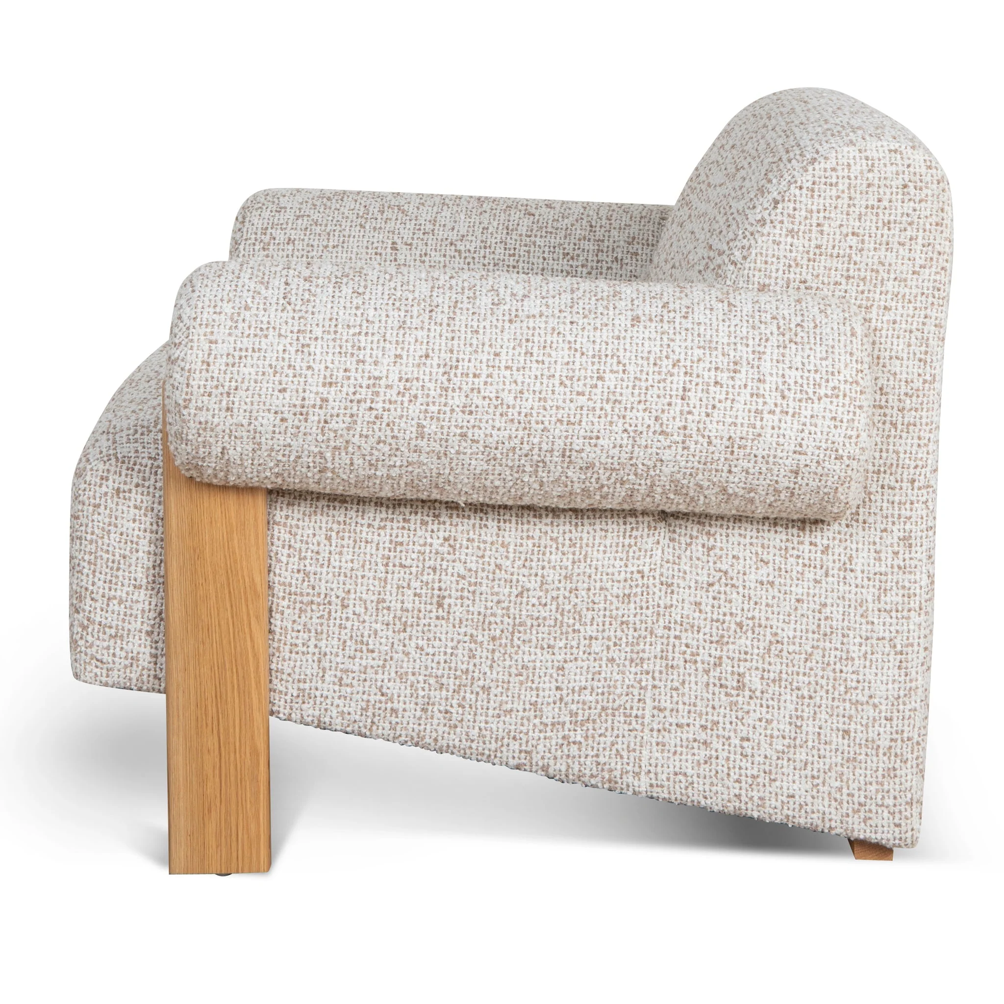 CLC10143-MY Fabric Armchair - Sand Beige - Image 3