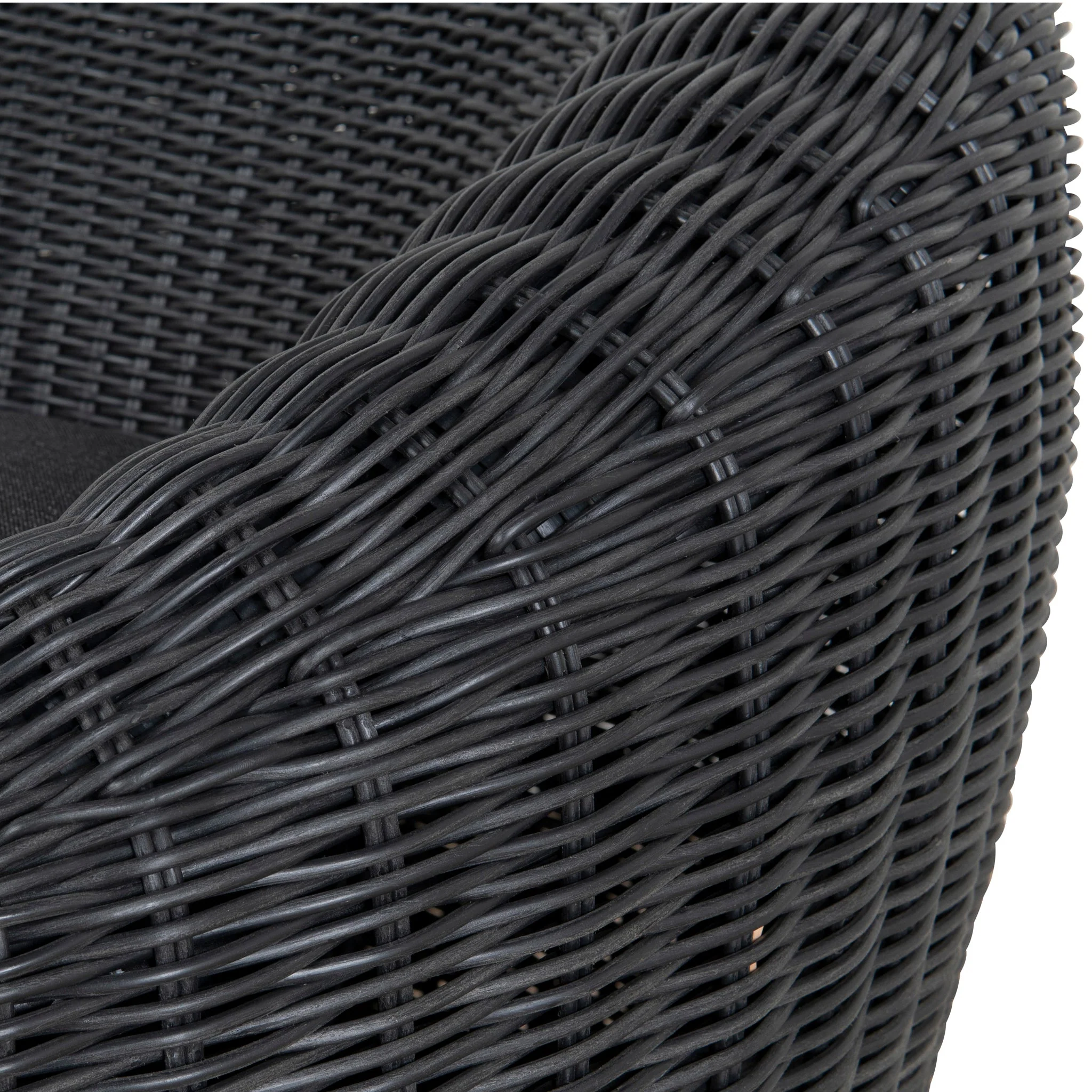CLC10163-EM Outdoor Lounge Chair - Full Black - Image 12