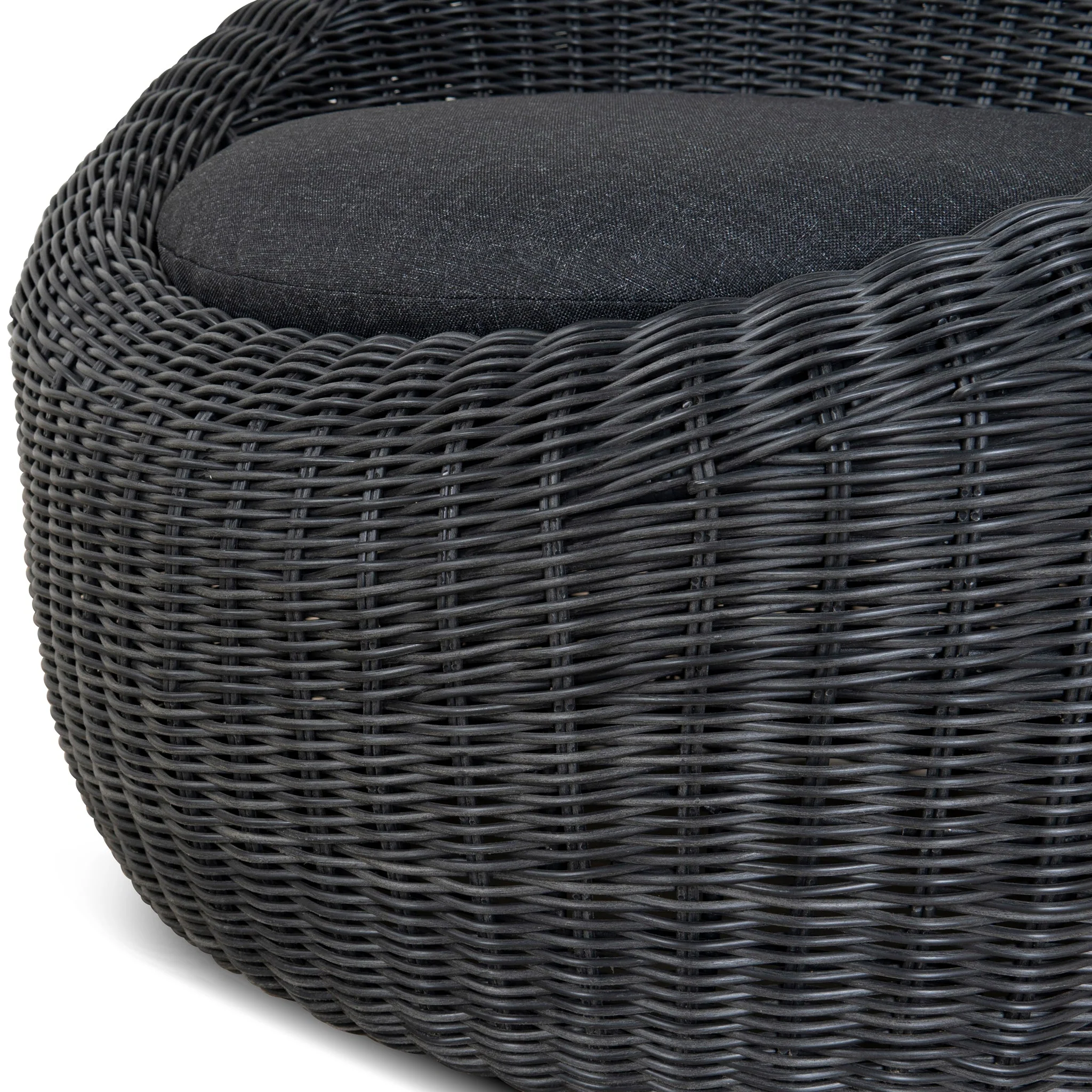 CLC10163-EM Outdoor Lounge Chair - Full Black - Image 13