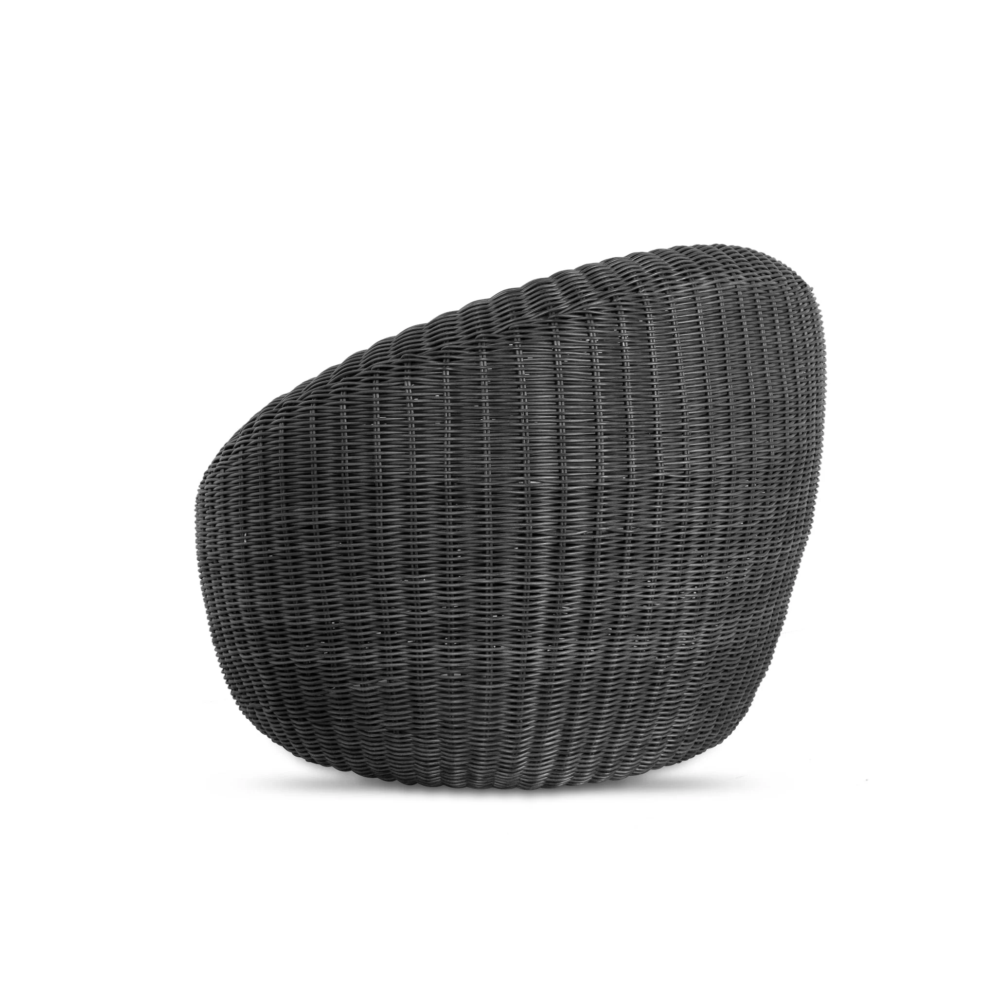 CLC10163-EM Outdoor Lounge Chair - Full Black - Image 4