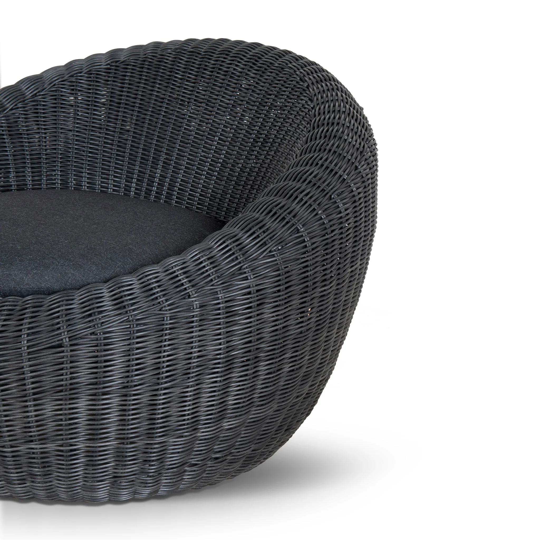 CLC10163-EM Outdoor Lounge Chair - Full Black - Image 8