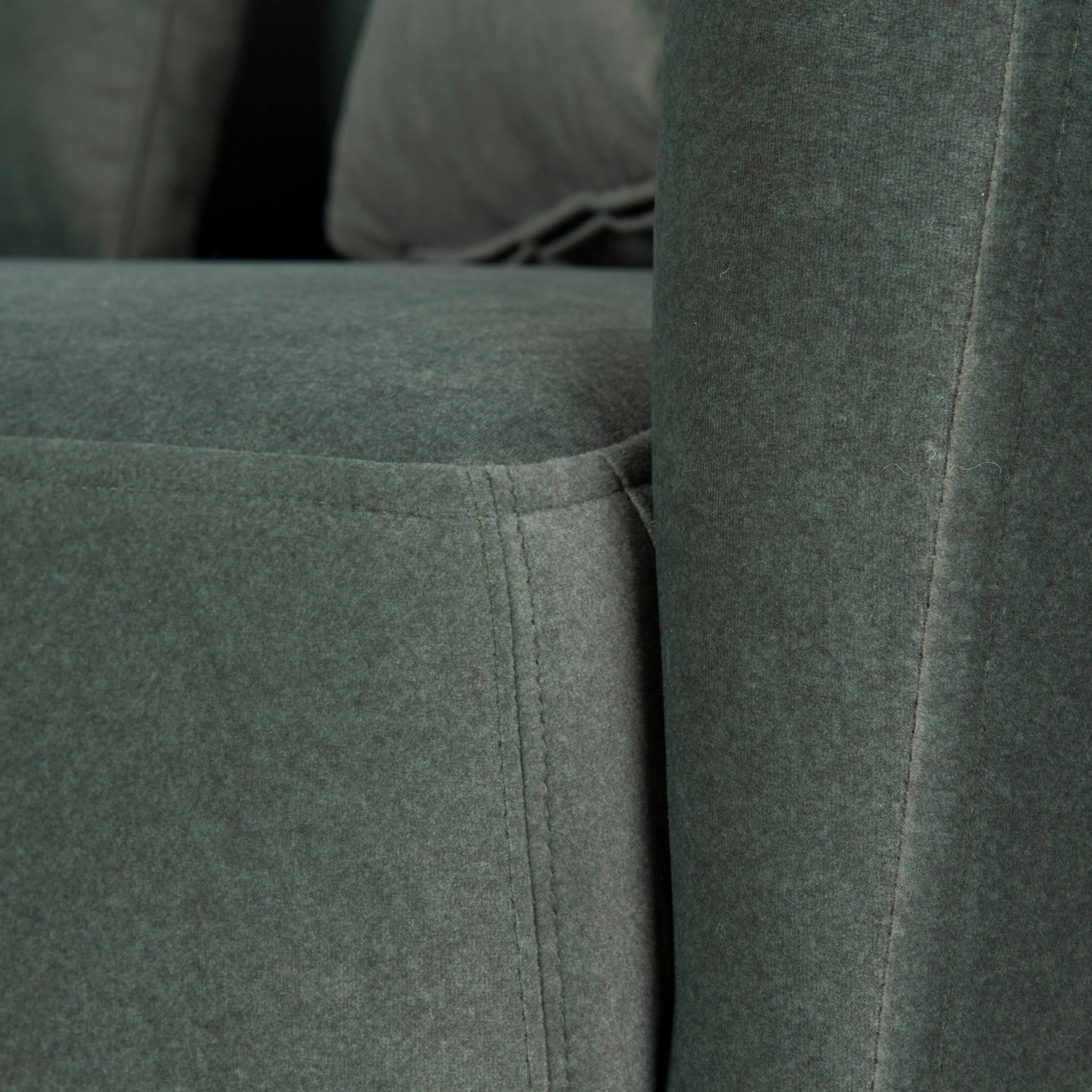 CLC10198-YY 3 Seater Fabric Sofa - Burnt Green - Image 12