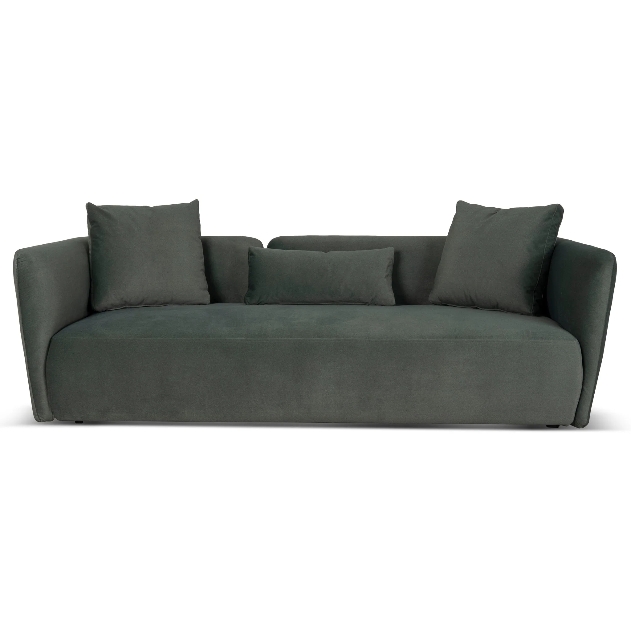 CLC10198-YY 3 Seater Fabric Sofa - Burnt Green - Image 2