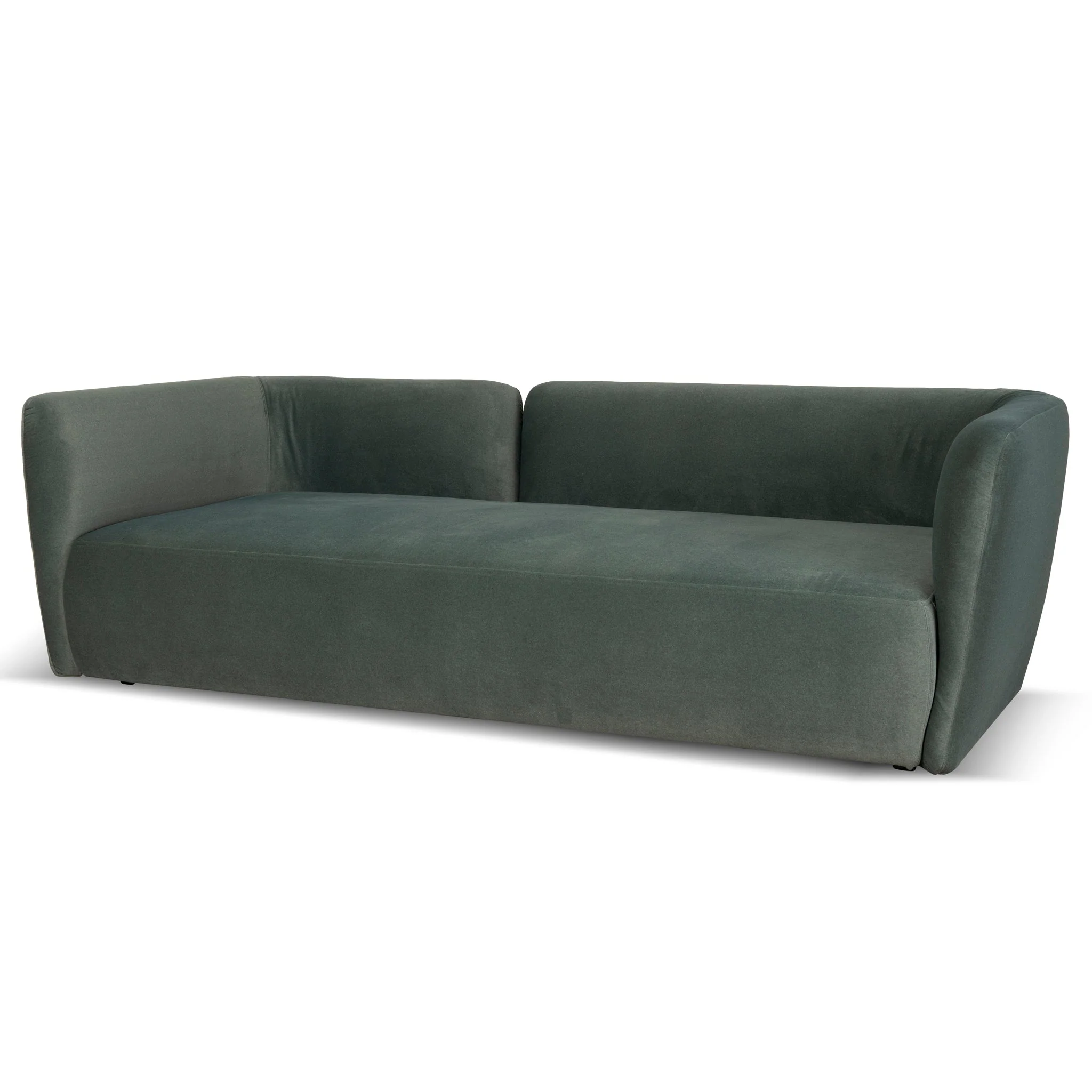 CLC10198-YY 3 Seater Fabric Sofa - Burnt Green - Image 3
