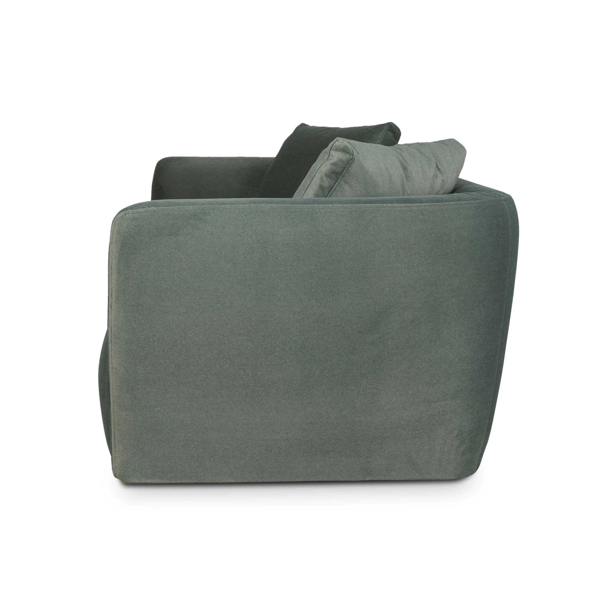 CLC10198-YY 3 Seater Fabric Sofa - Burnt Green - Image 6