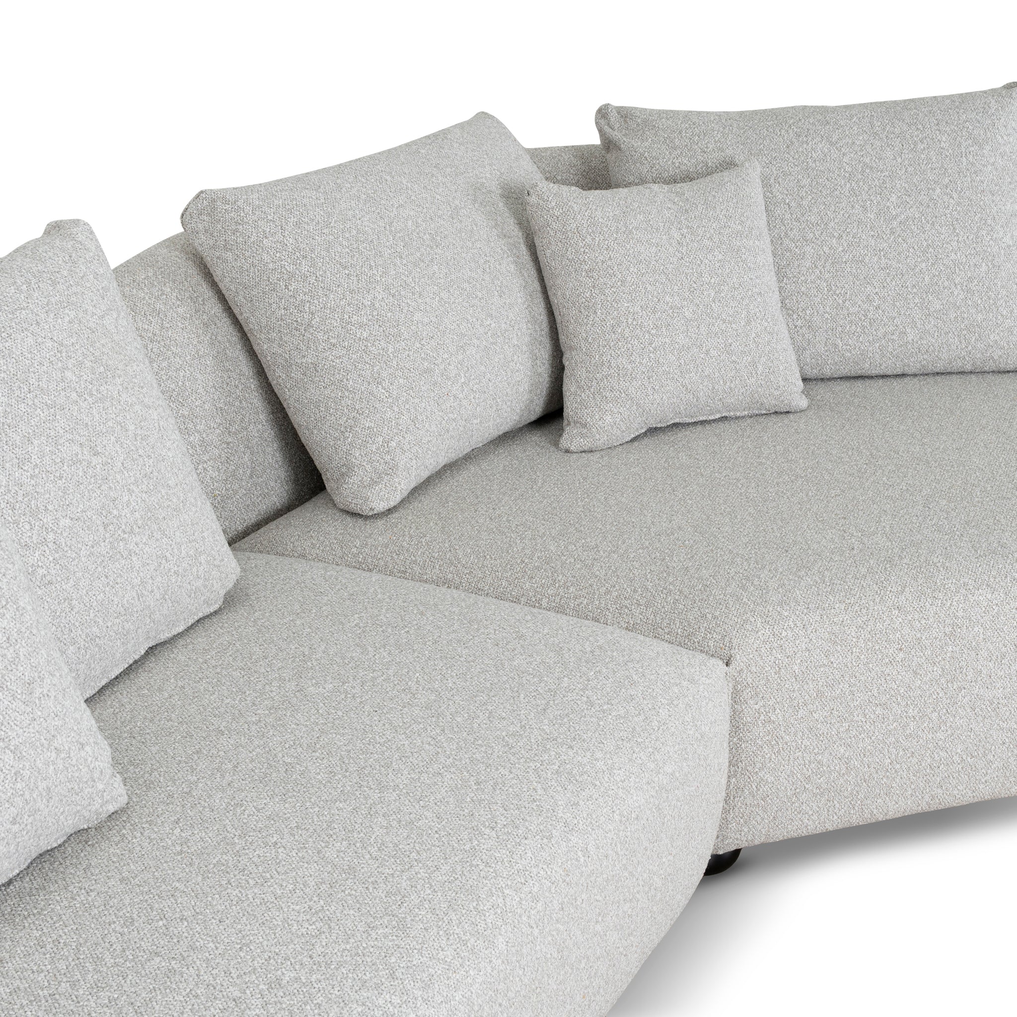 CLC10203-CA 3 Seater Right Chaise Sofa - Clay Grey - Image 10
