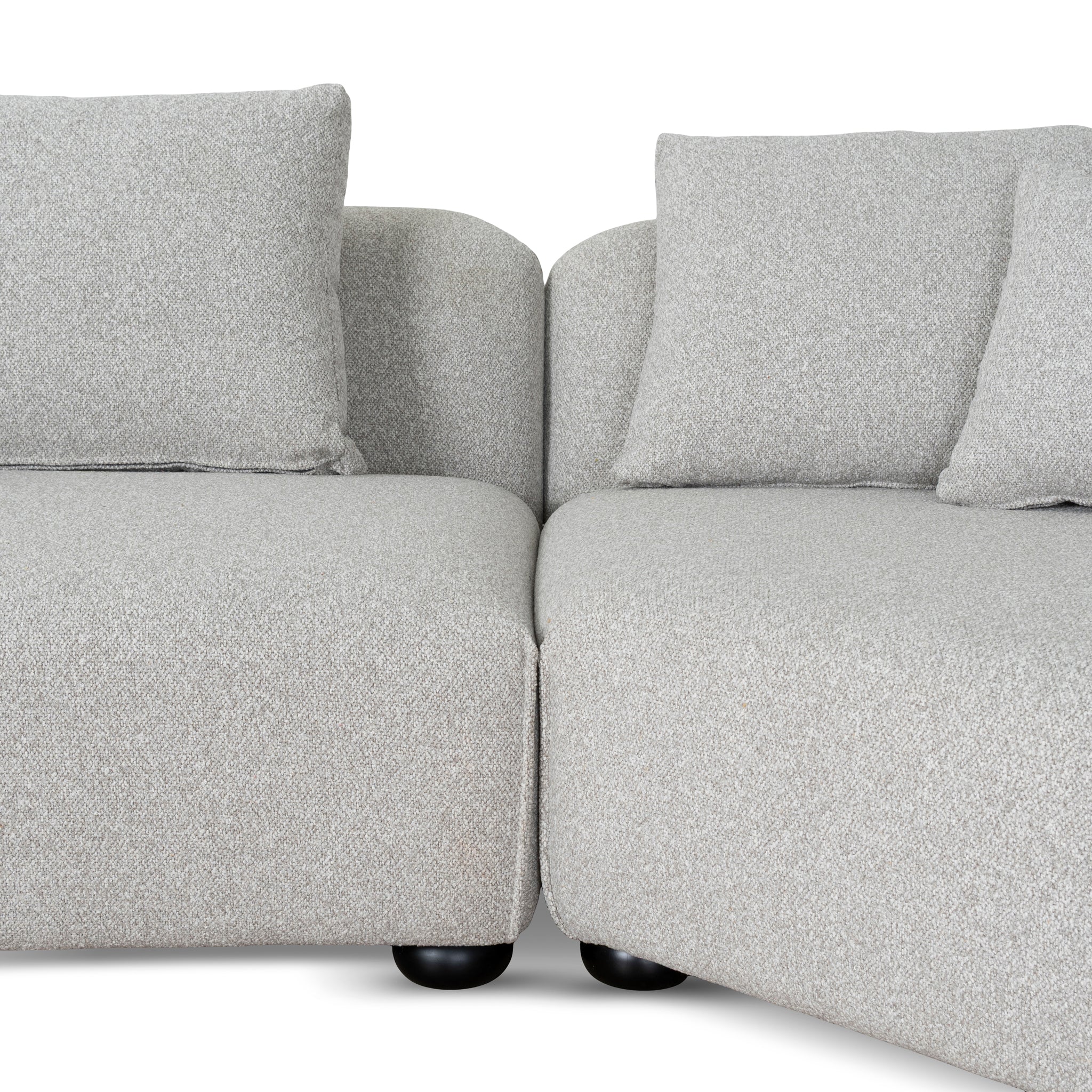 CLC10203-CA 3 Seater Right Chaise Sofa - Clay Grey - Image 16