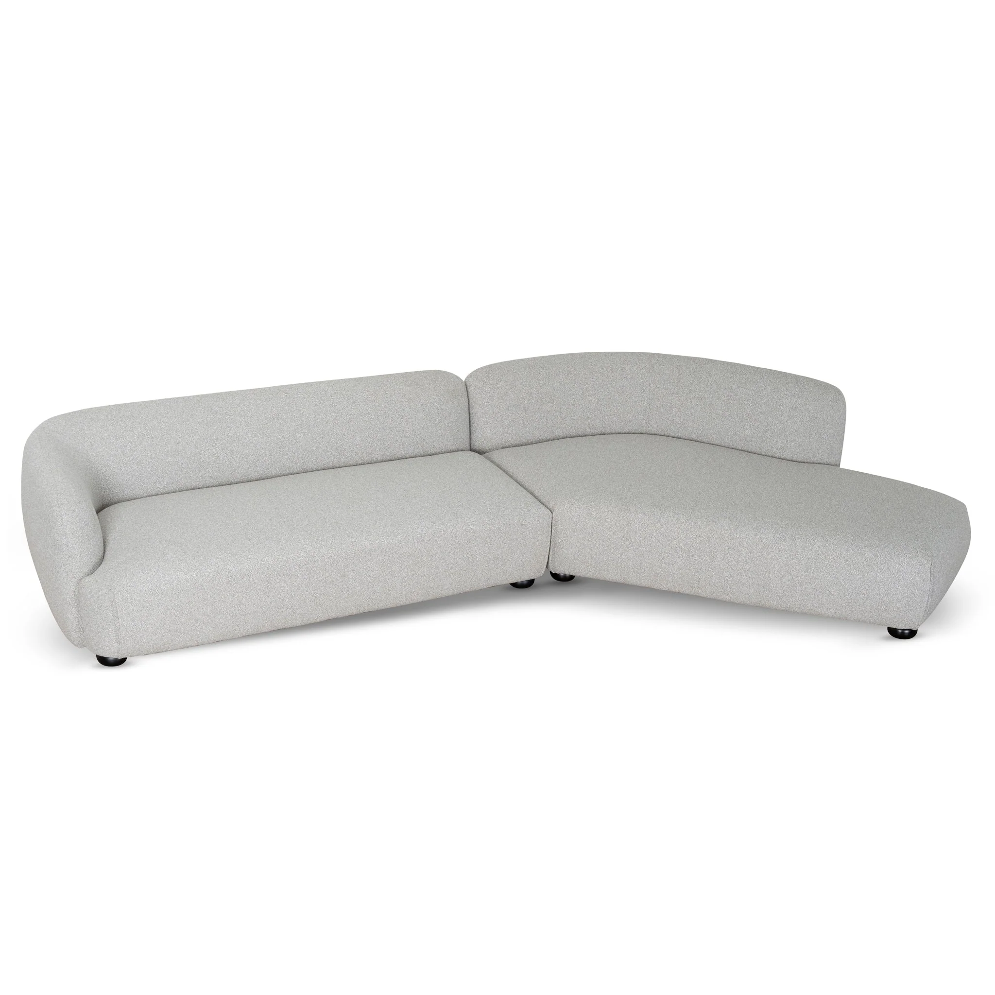 CLC10203-CA 3 Seater Right Chaise Sofa - Clay Grey - Image 5