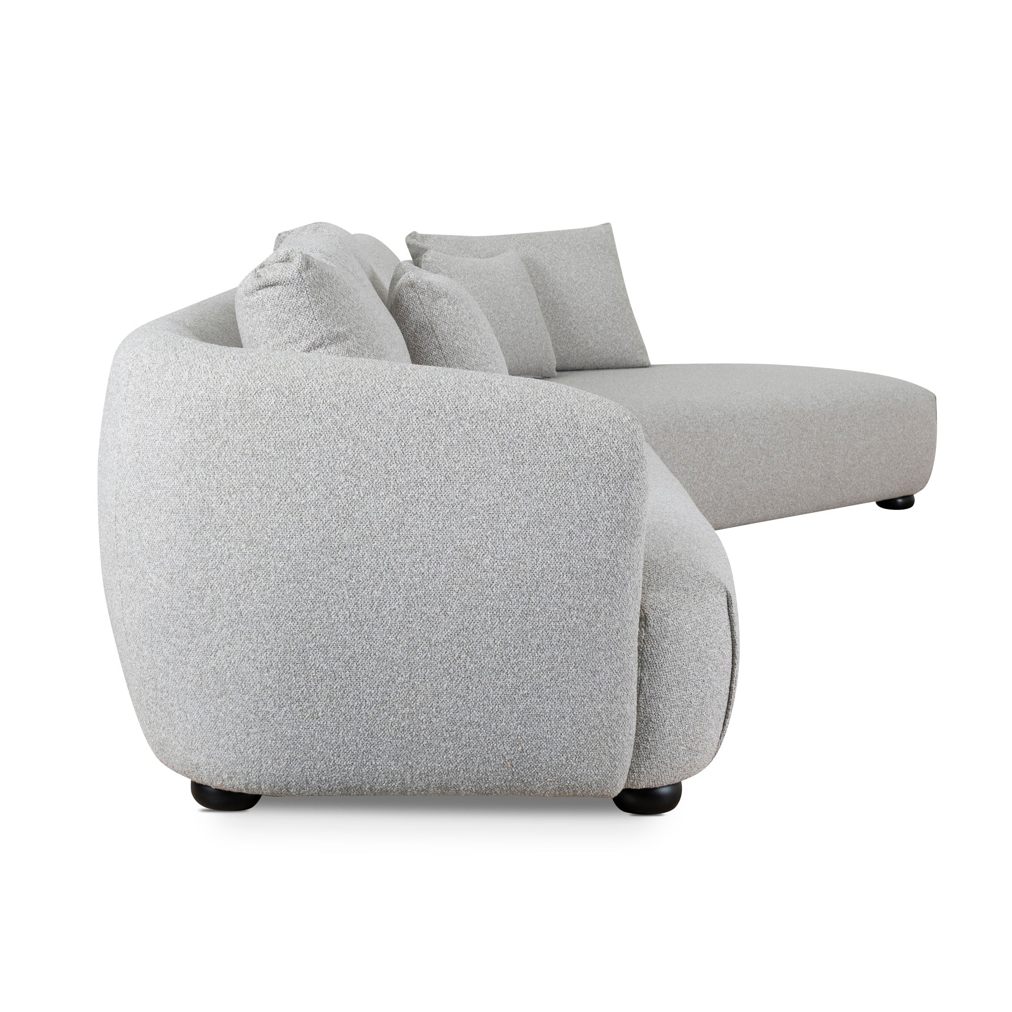 CLC10203-CA 3 Seater Right Chaise Sofa - Clay Grey - Image 6
