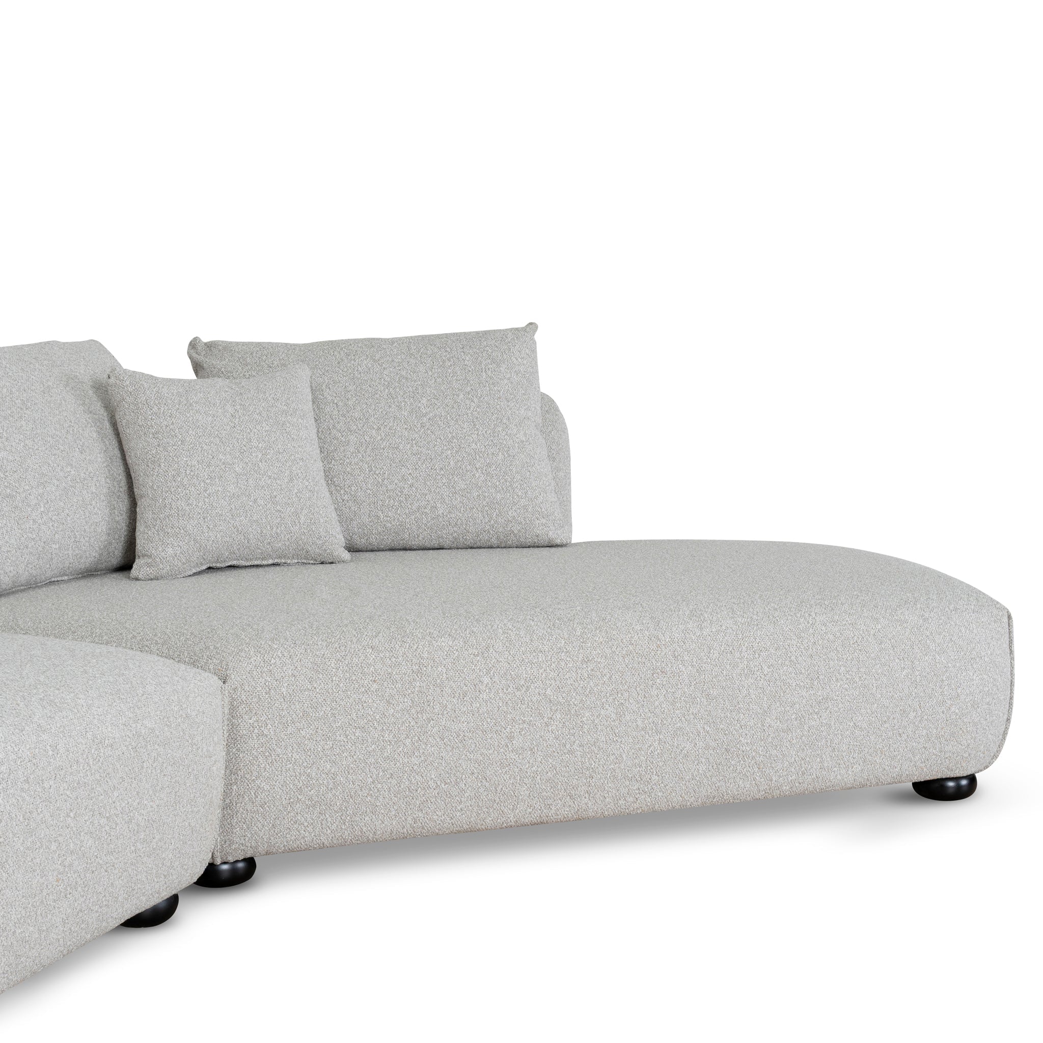 CLC10203-CA 3 Seater Right Chaise Sofa - Clay Grey - Image 8