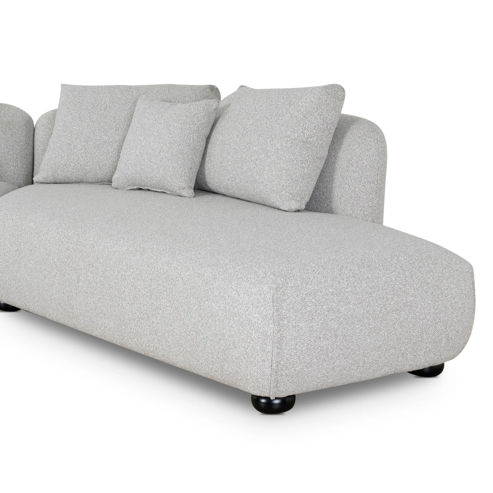 CLC10203-CA 3 Seater Right Chaise Sofa - Clay Grey - Image 9