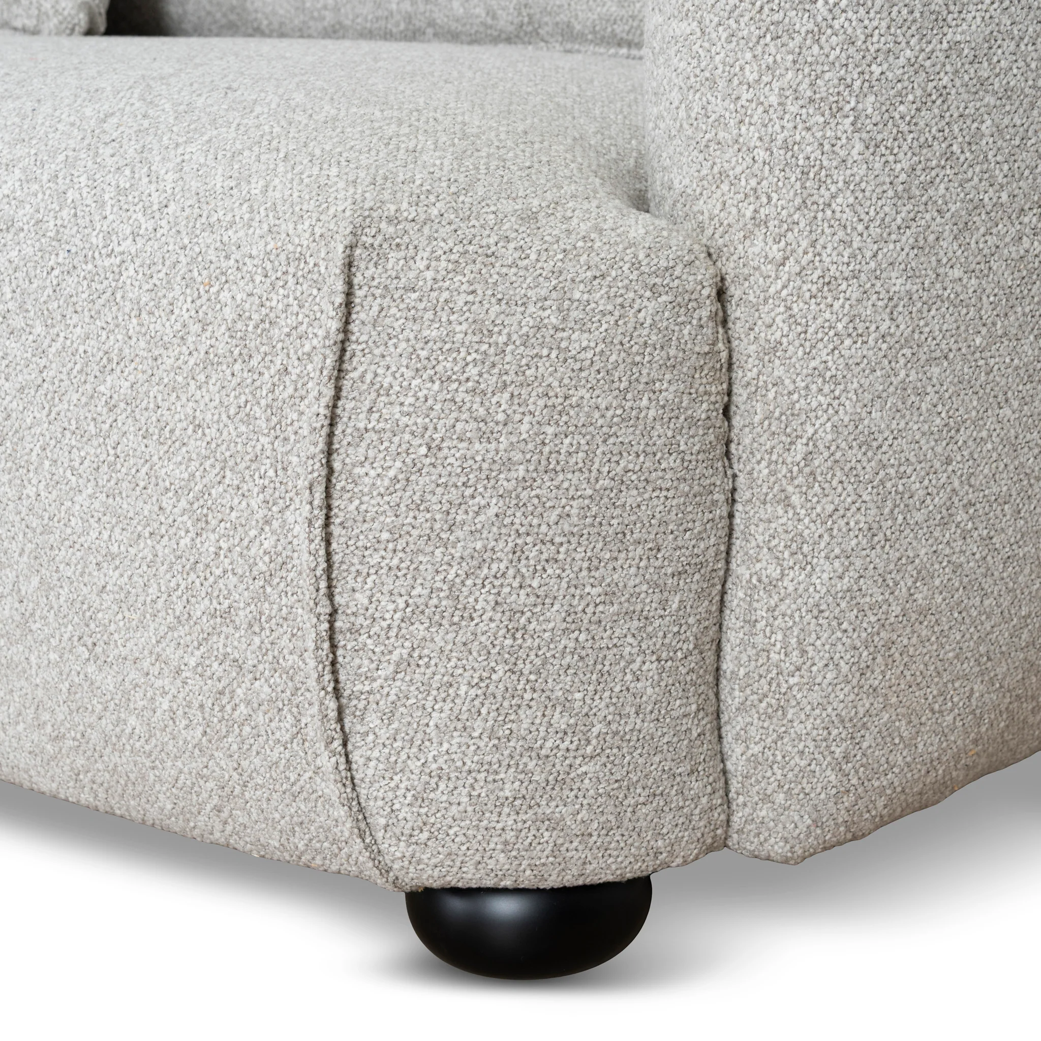 CLC10204-CA 3 Seater Left Chaise Sofa - Clay Grey - Image 10