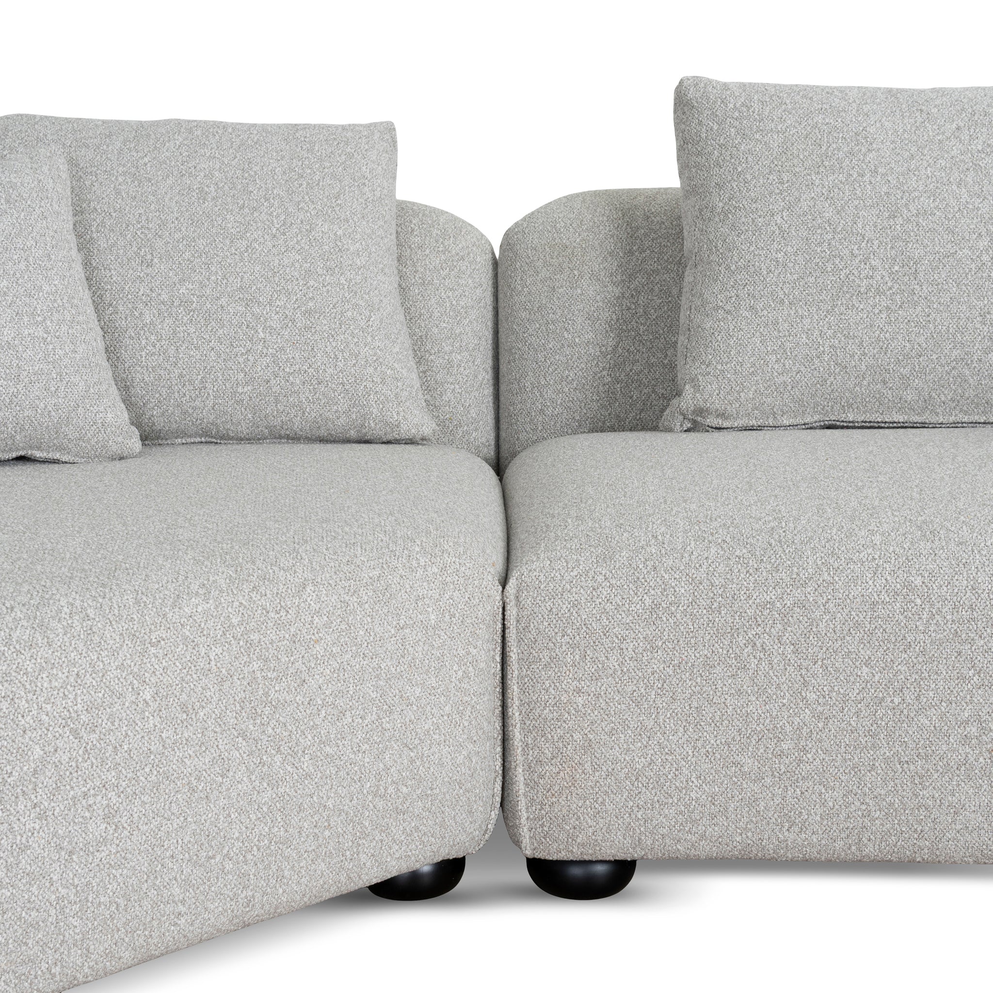 CLC10204-CA 3 Seater Left Chaise Sofa - Clay Grey - Image 12