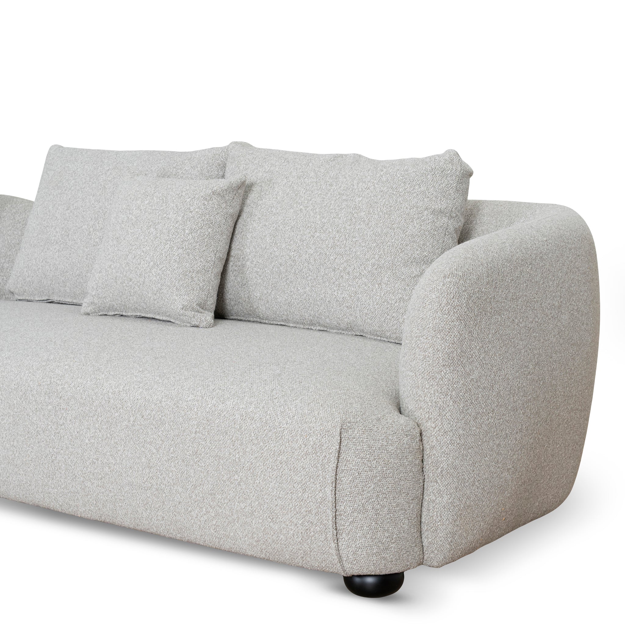 CLC10204-CA 3 Seater Left Chaise Sofa - Clay Grey - Image 18