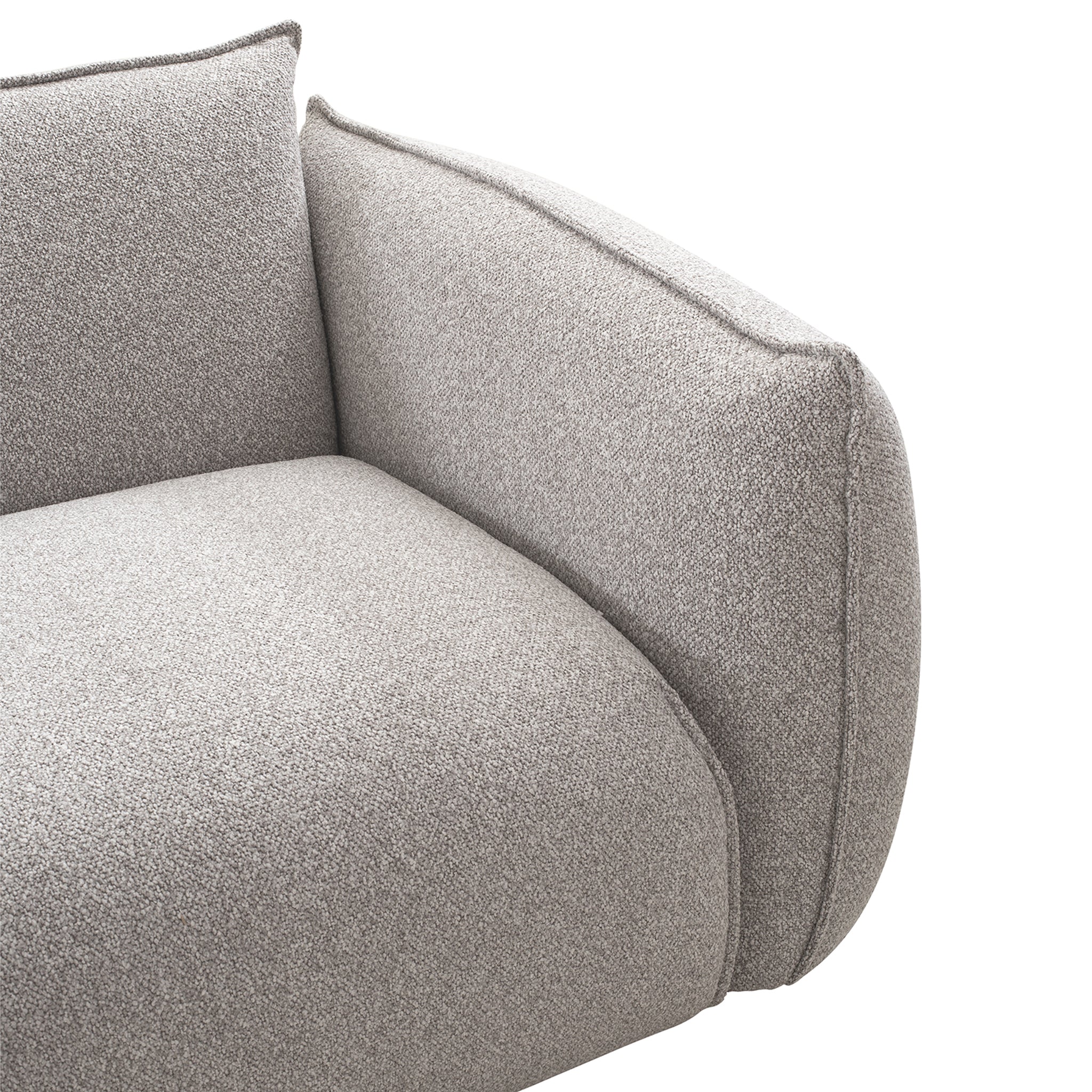 CLC10238-IG 3 Seater Left Chaise Sofa - Clay Grey - Image 10