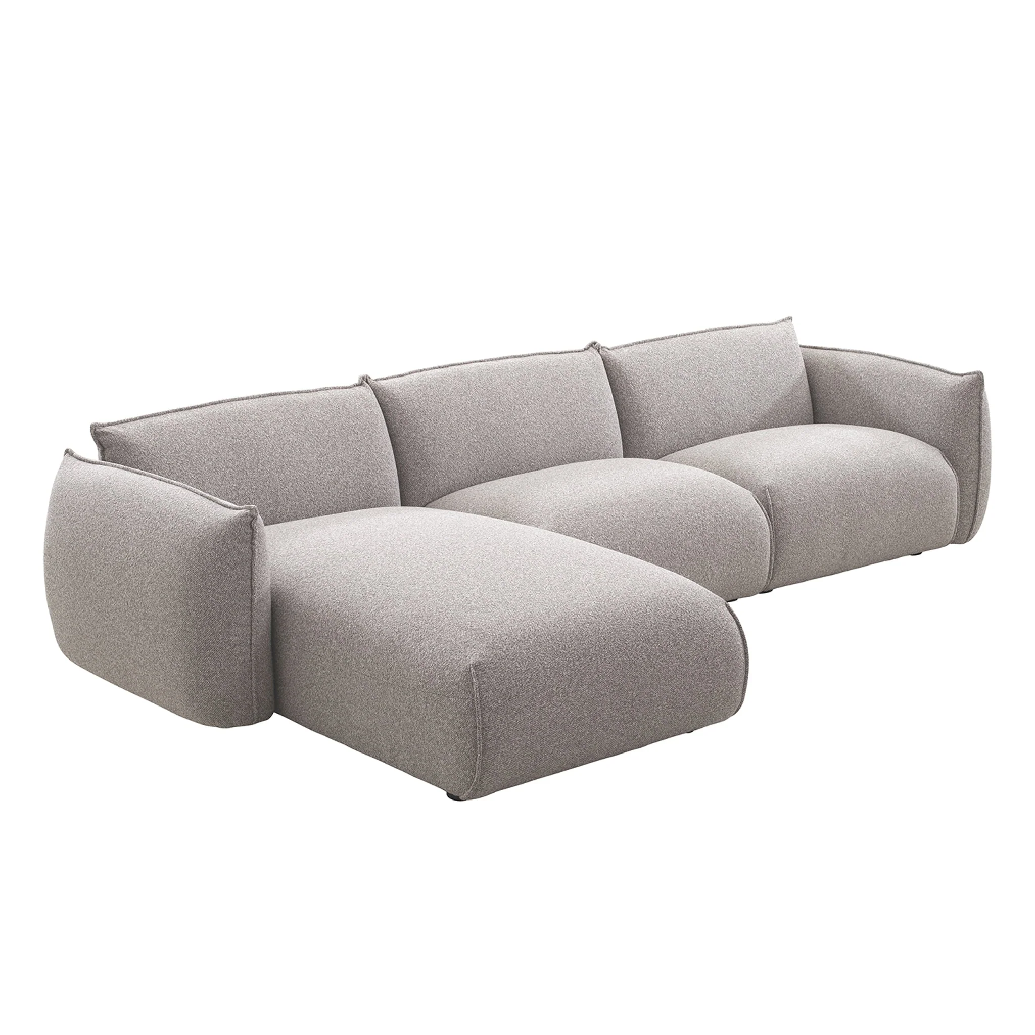 CLC10238-IG 3 Seater Left Chaise Sofa - Clay Grey - Image 2