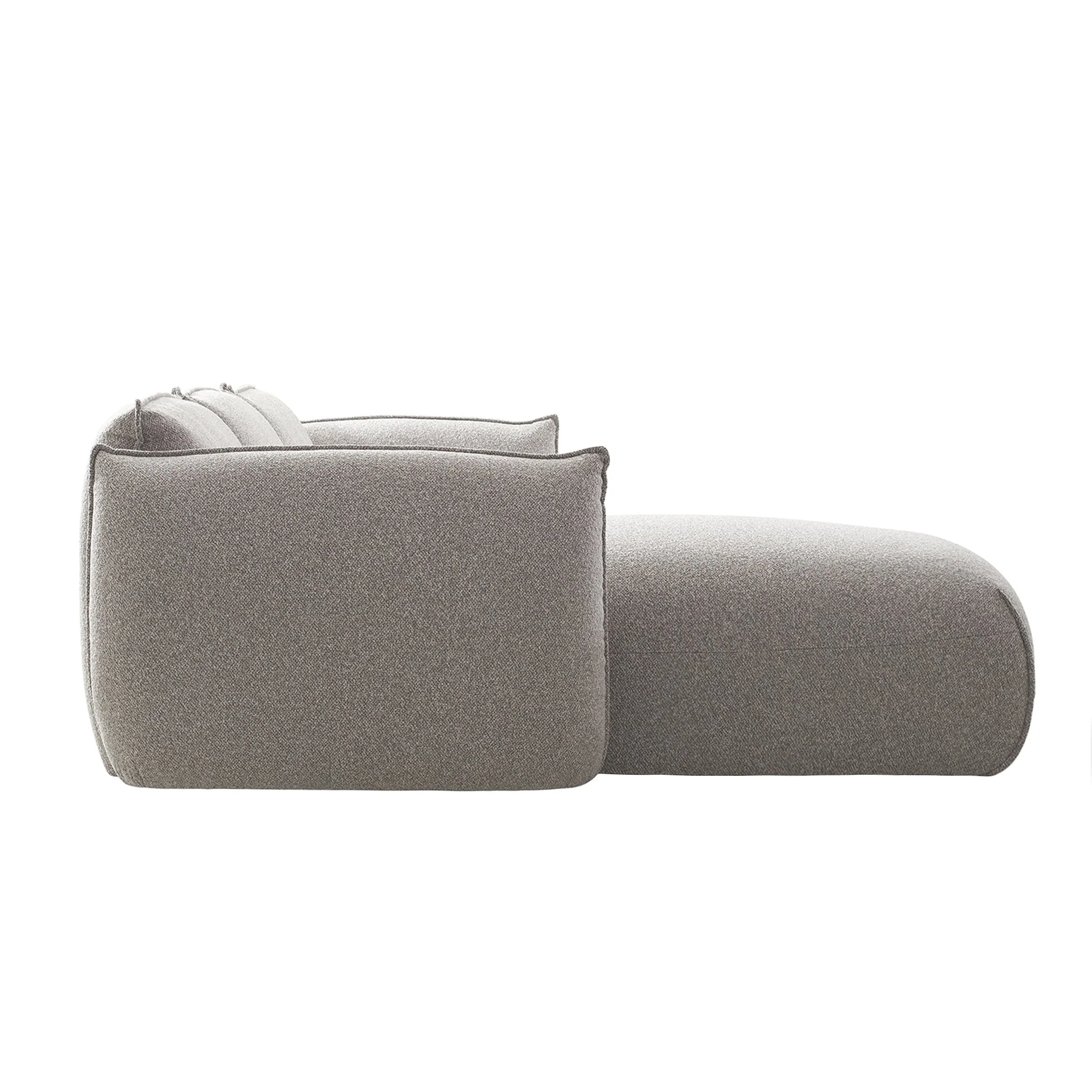 CLC10238-IG 3 Seater Left Chaise Sofa - Clay Grey - Image 3