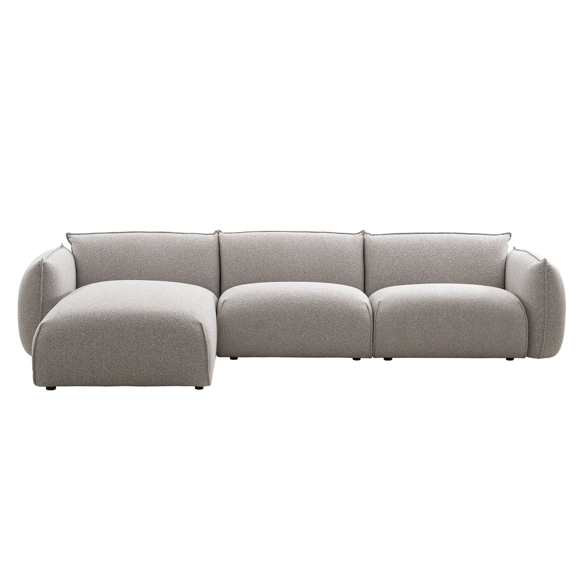 CLC10238-IG 3 Seater Left Chaise Sofa - Clay Grey - Image 7
