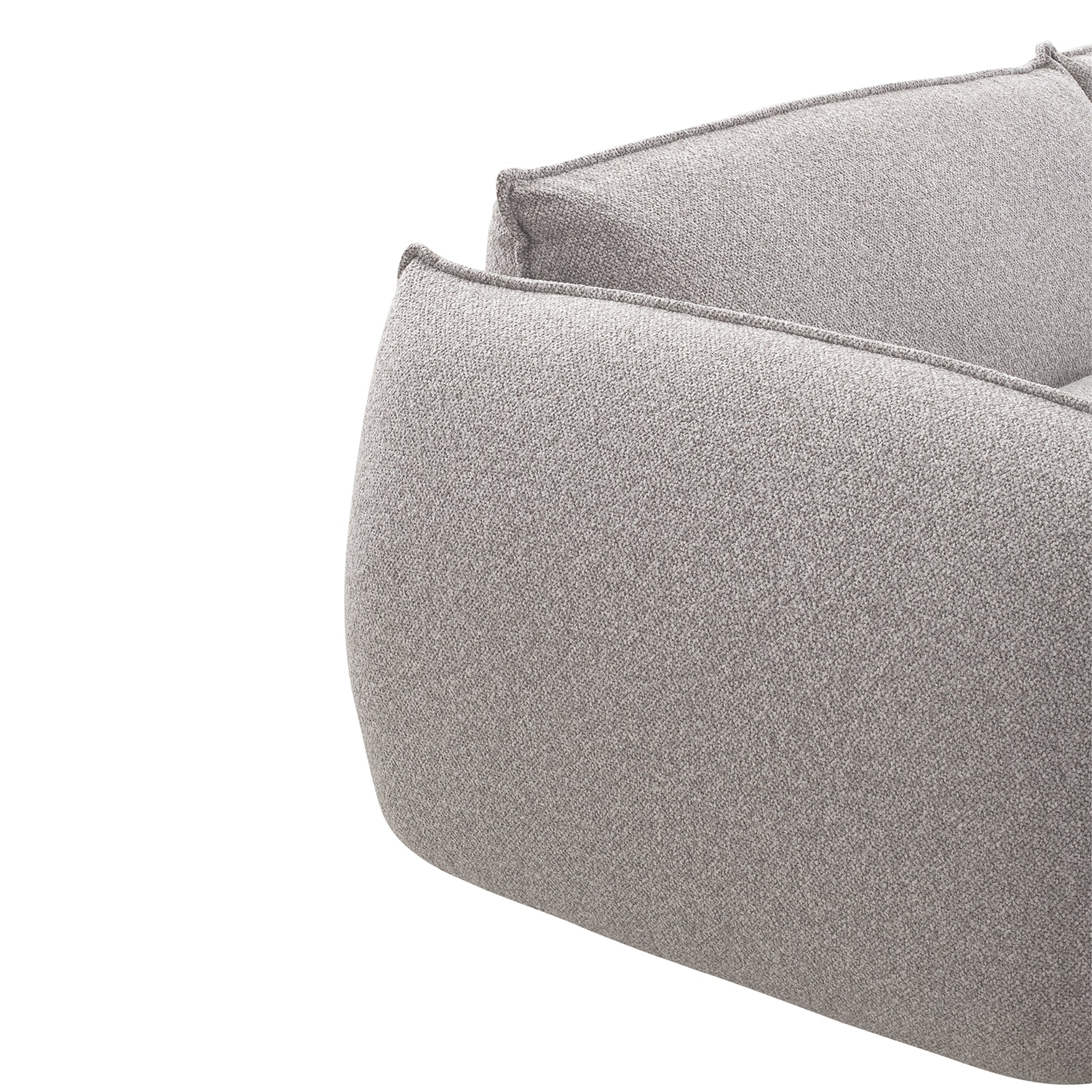 CLC10238-IG 3 Seater Left Chaise Sofa - Clay Grey - Image 9