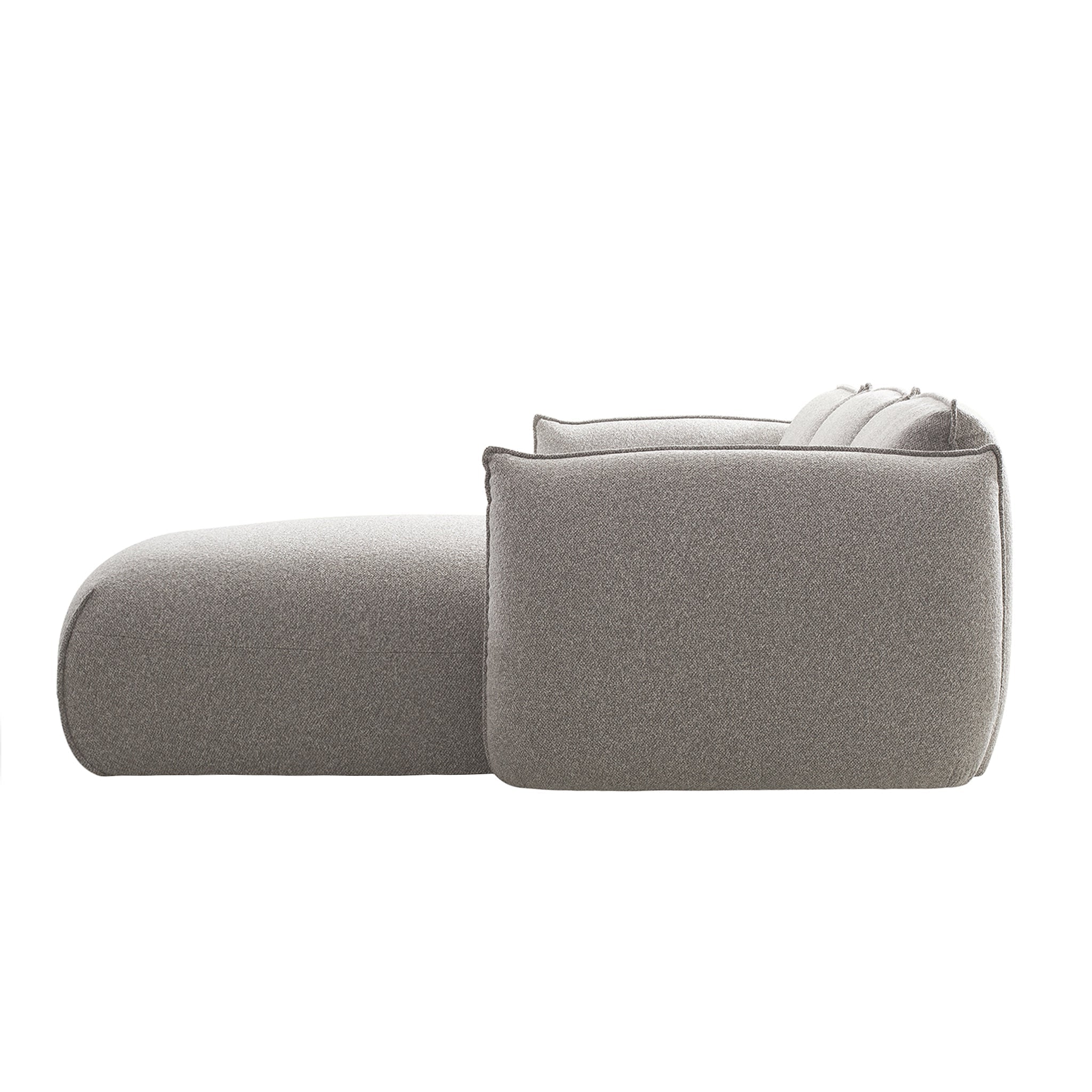 CLC10239-IG 3 Seater Right Chaise Sofa - Clay Grey - Image 5