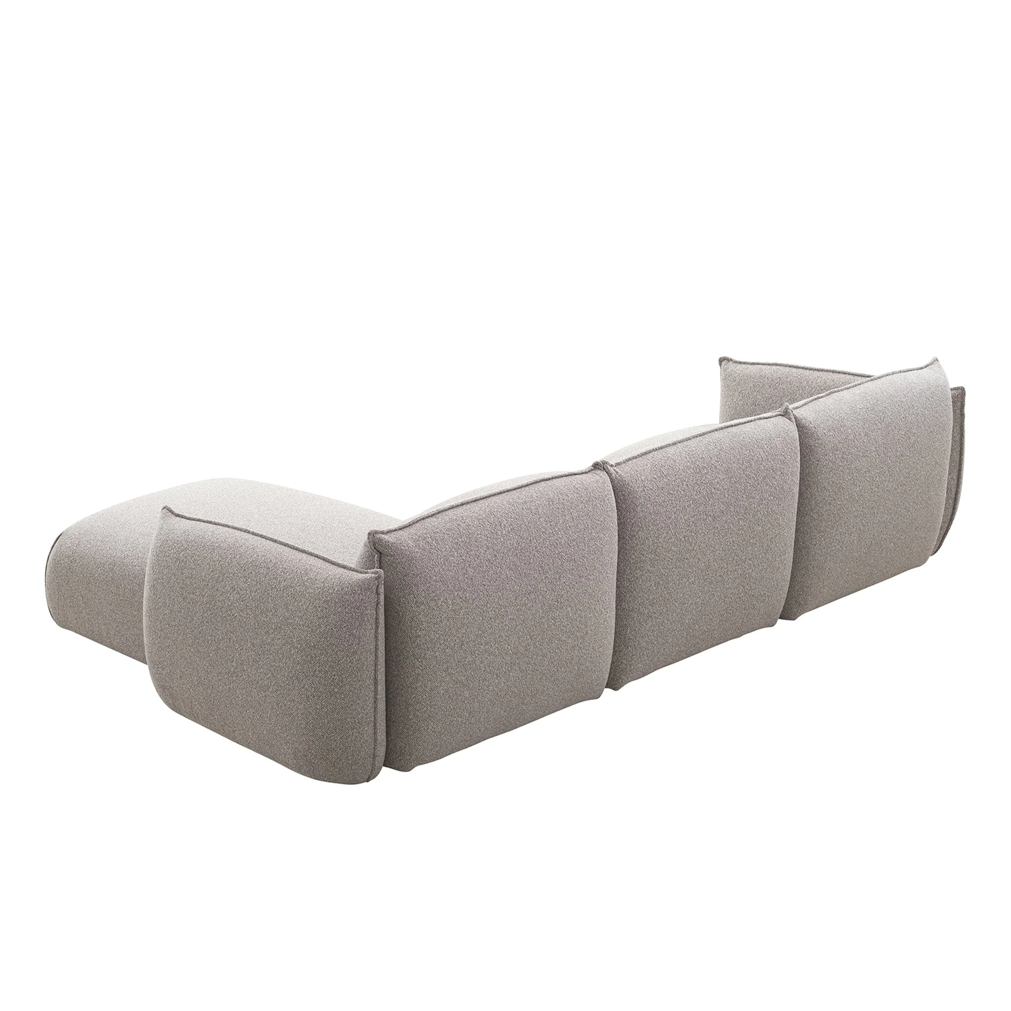 CLC10239-IG 3 Seater Right Chaise Sofa - Clay Grey - Image 6