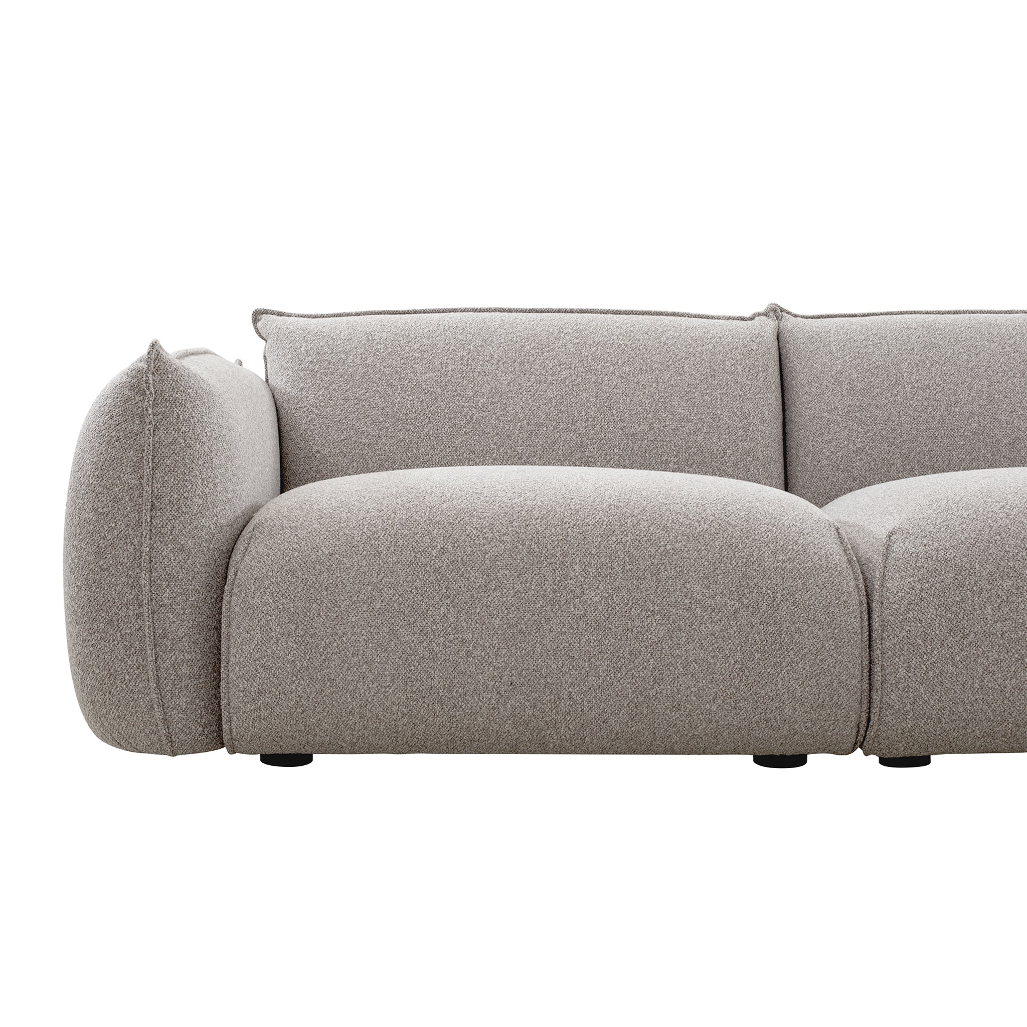 CLC10239-IG 3 Seater Right Chaise Sofa - Clay Grey - Image 7