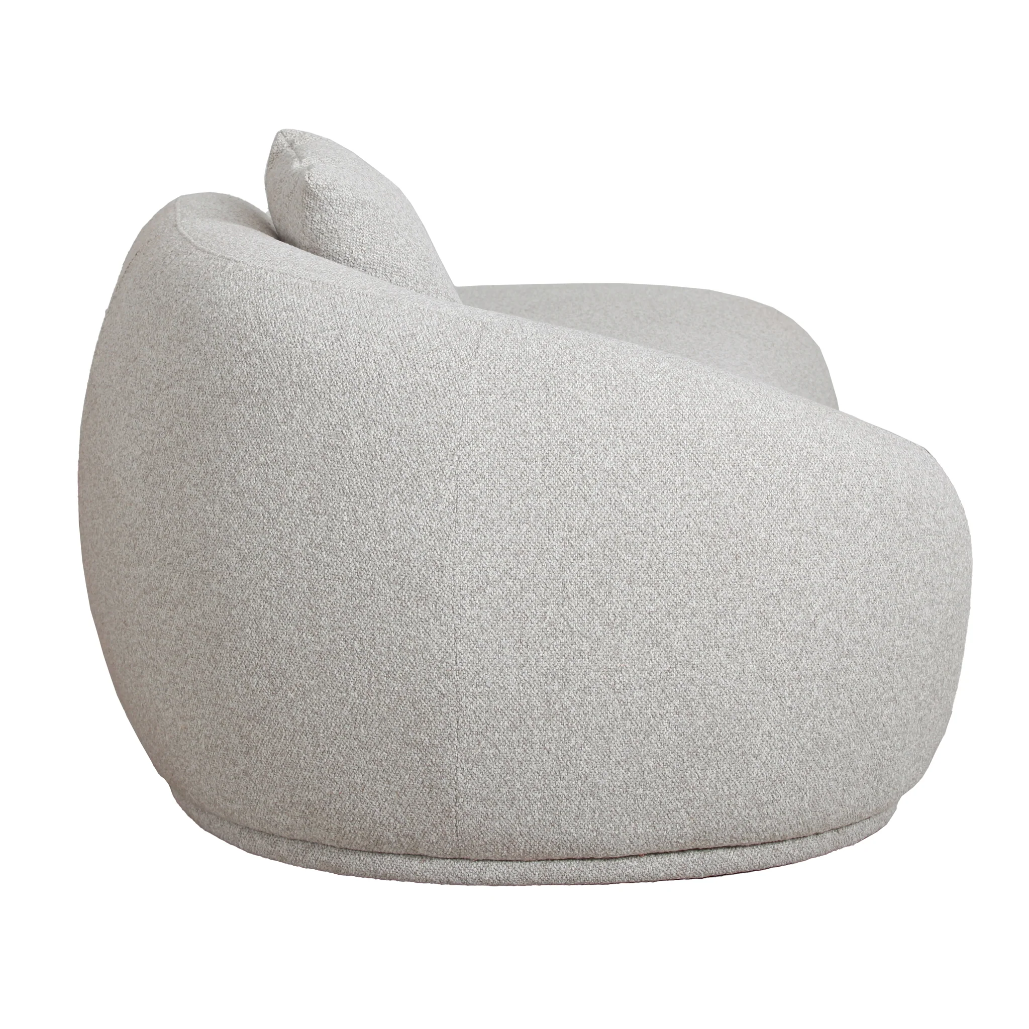 CLC10266-DW 3 Seater Fabric Sofa - Clay Grey - Image 2