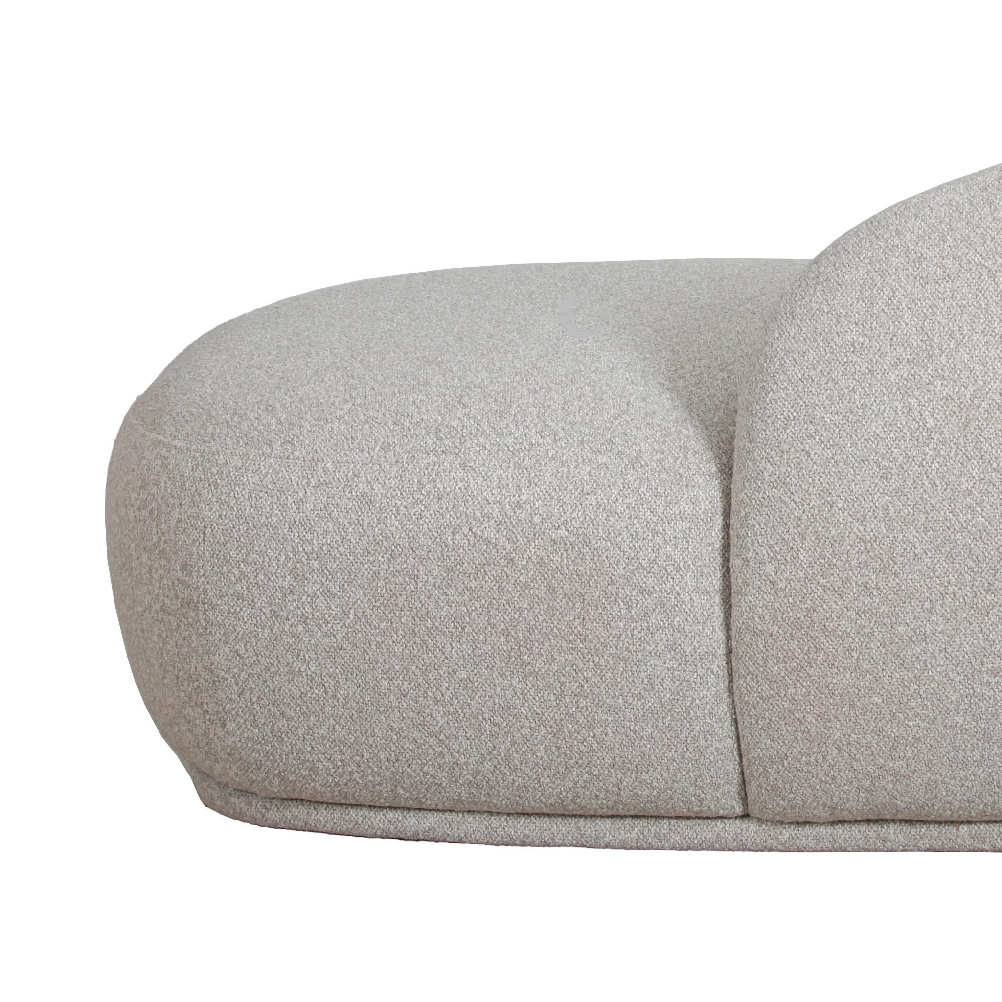 CLC10266-DW 3 Seater Fabric Sofa - Clay Grey - Image 3