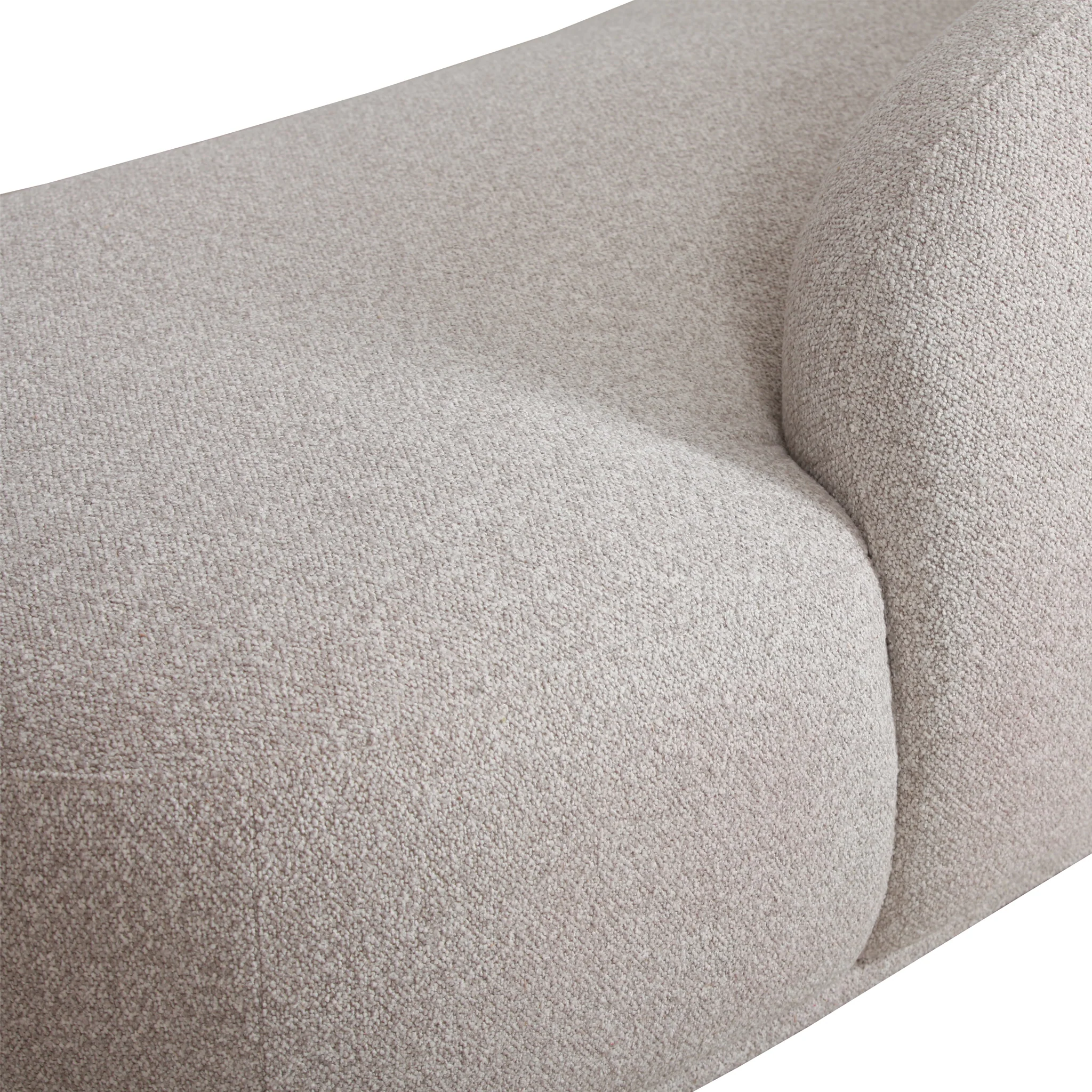 CLC10266-DW 3 Seater Fabric Sofa - Clay Grey - Image 5