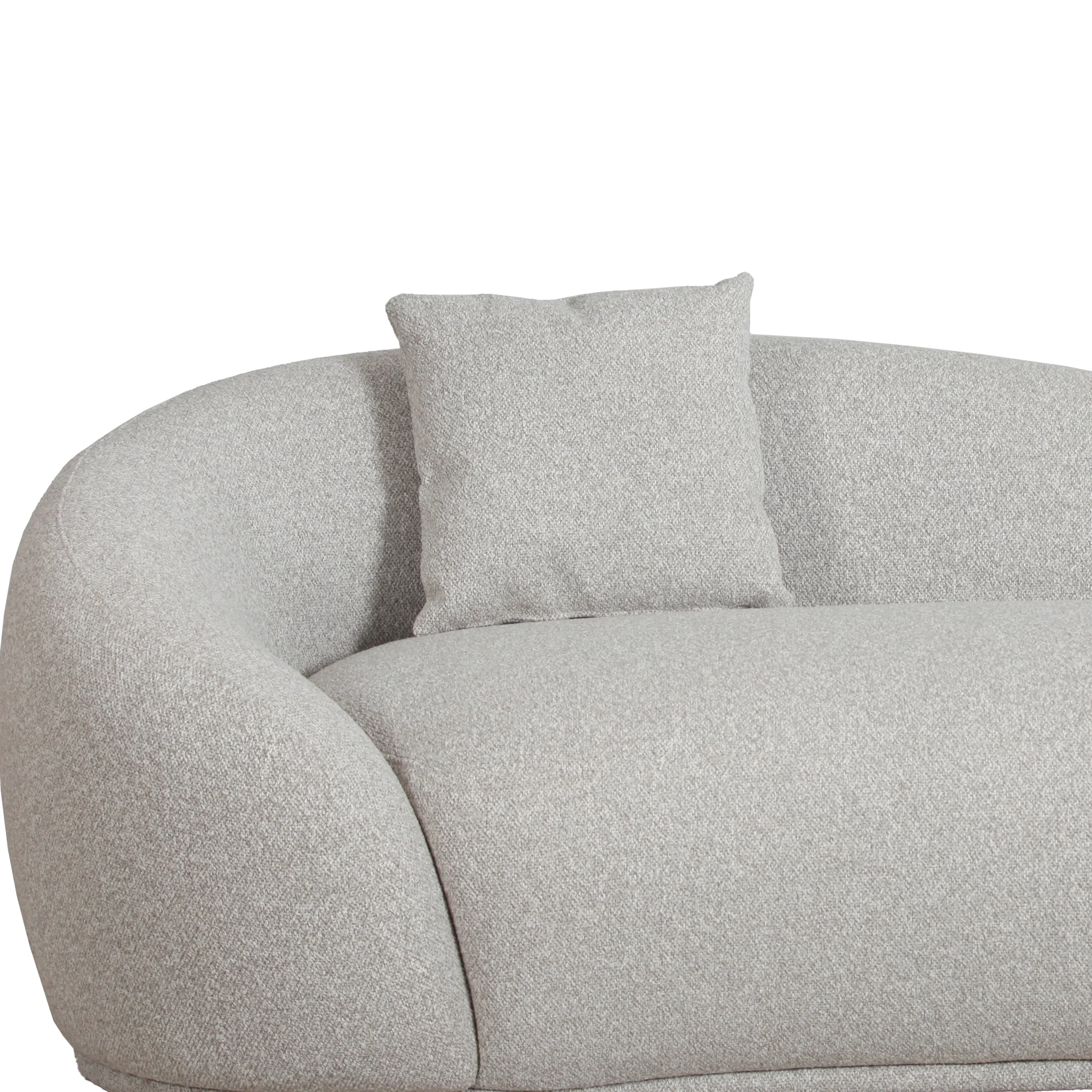 CLC10266-DW 3 Seater Fabric Sofa - Clay Grey - Image 7