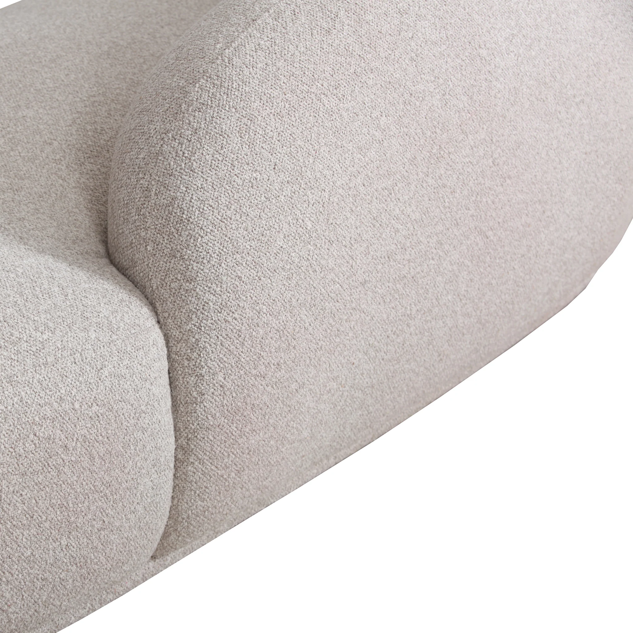 CLC10266-DW 3 Seater Fabric Sofa - Clay Grey - Image 8