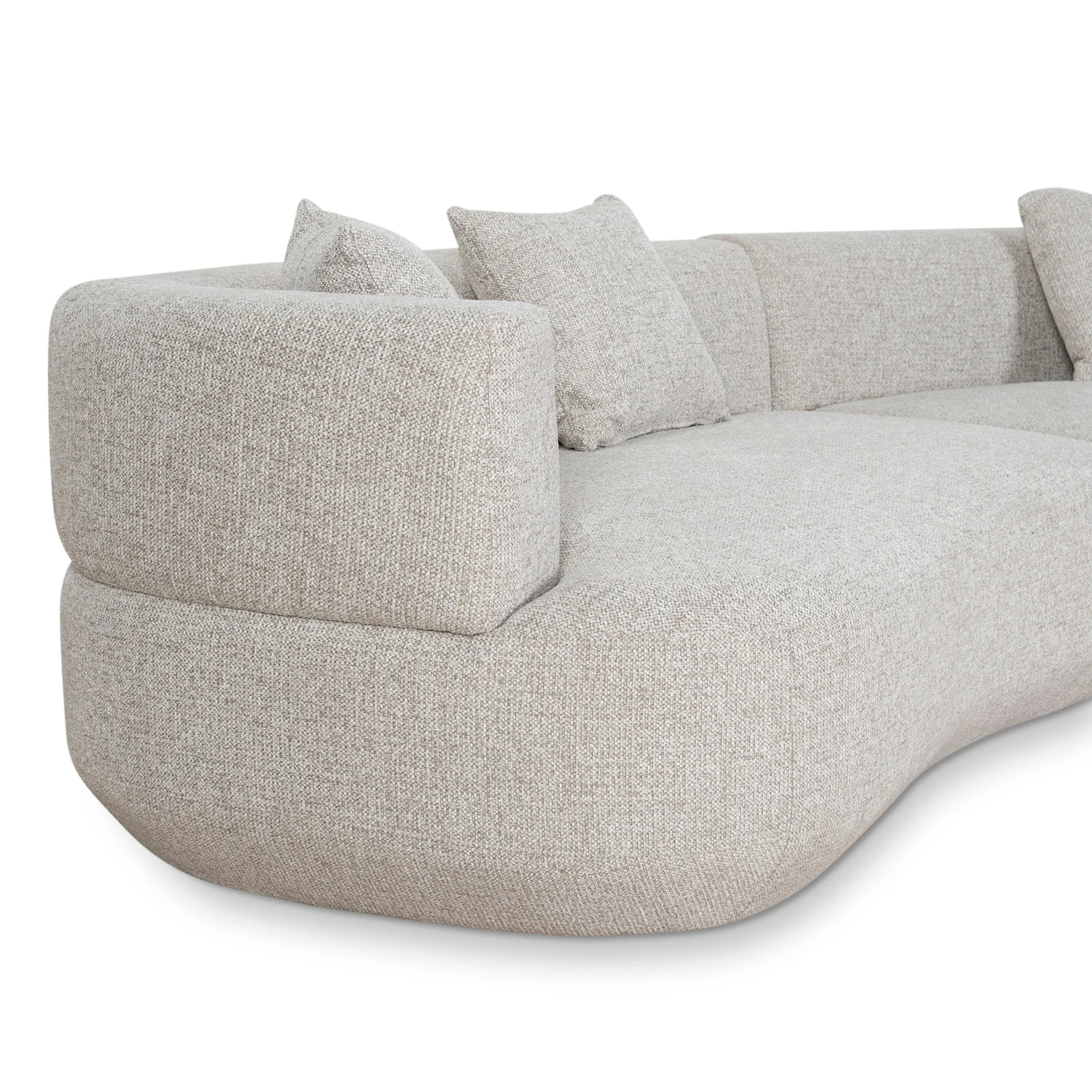 CLC10272-FS Modular Right Chaise Sofa - Coral Natural Linen - Image 10