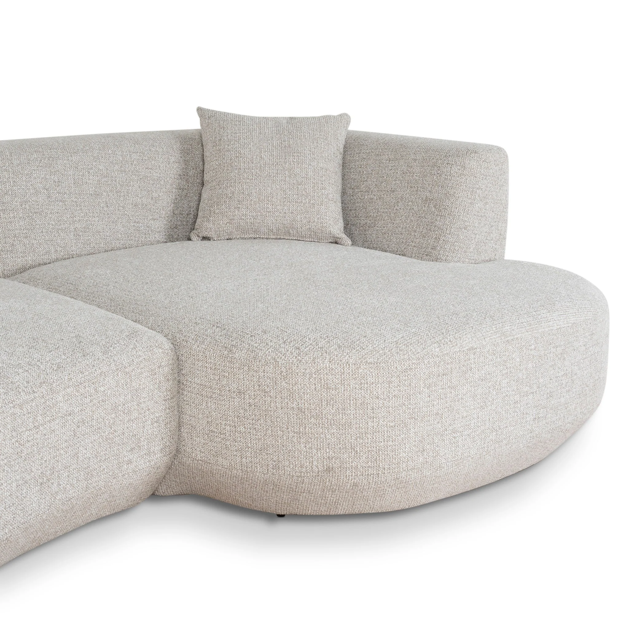 CLC10272-FS Modular Right Chaise Sofa - Coral Natural Linen - Image 9