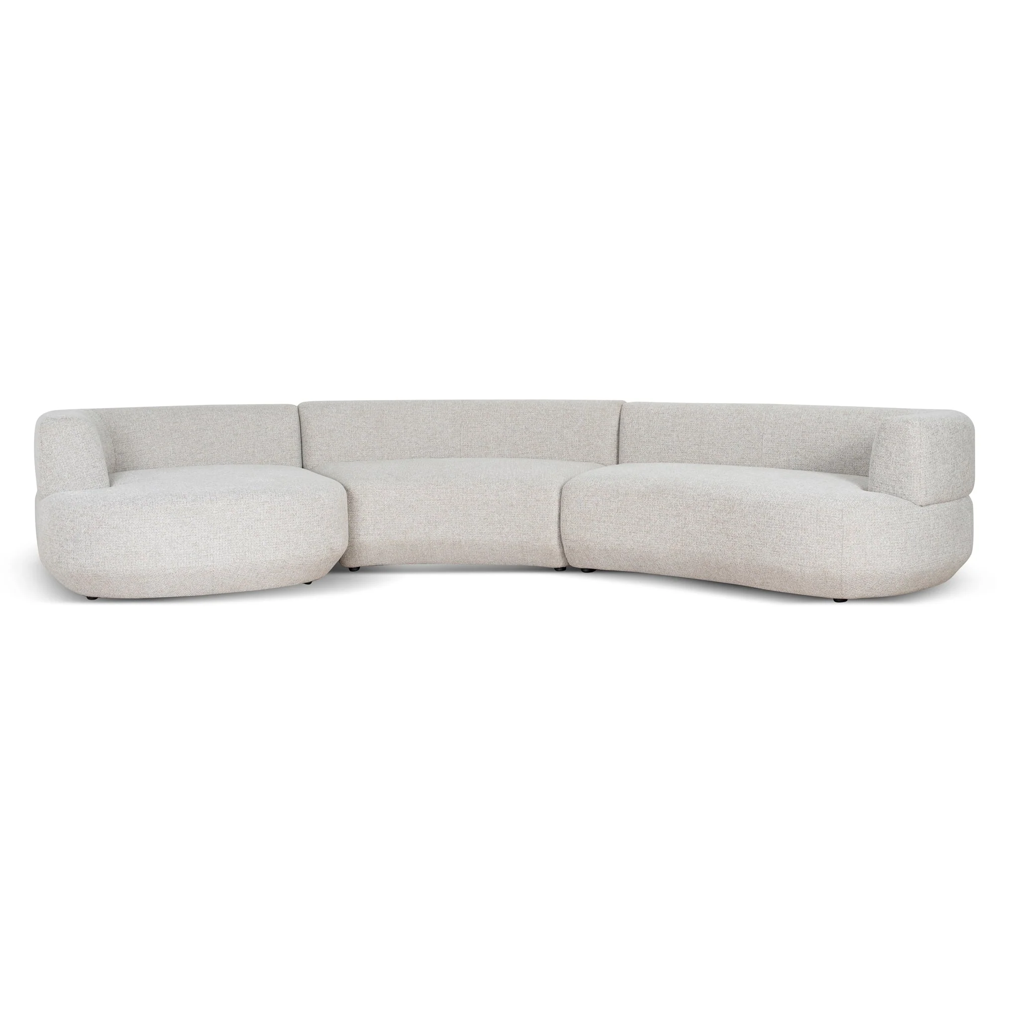 CLC10273-FS Modular Left Chaise Sofa - Coral Natural Linen - Image 4