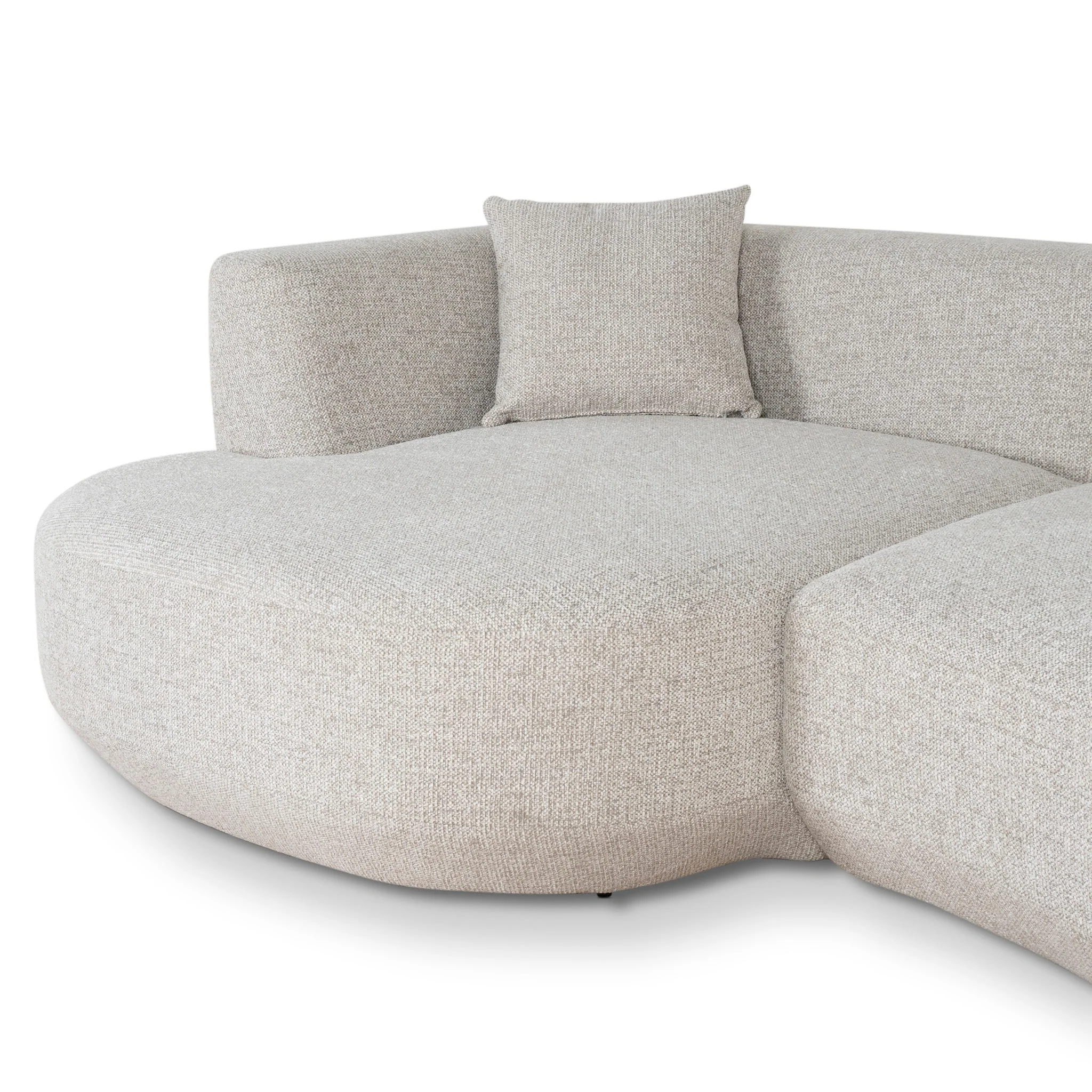 CLC10273-FS Modular Left Chaise Sofa - Coral Natural Linen - Image 6