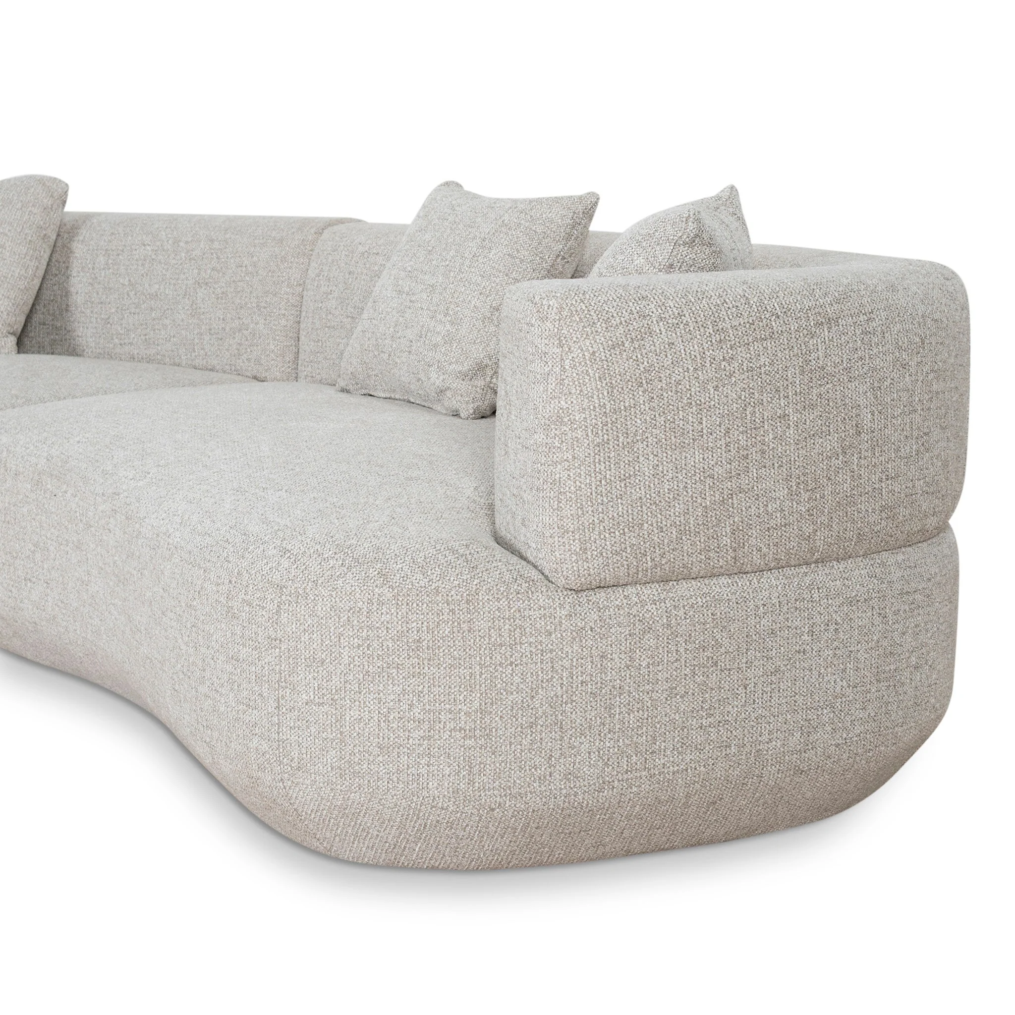 CLC10273-FS Modular Left Chaise Sofa - Coral Natural Linen - Image 7