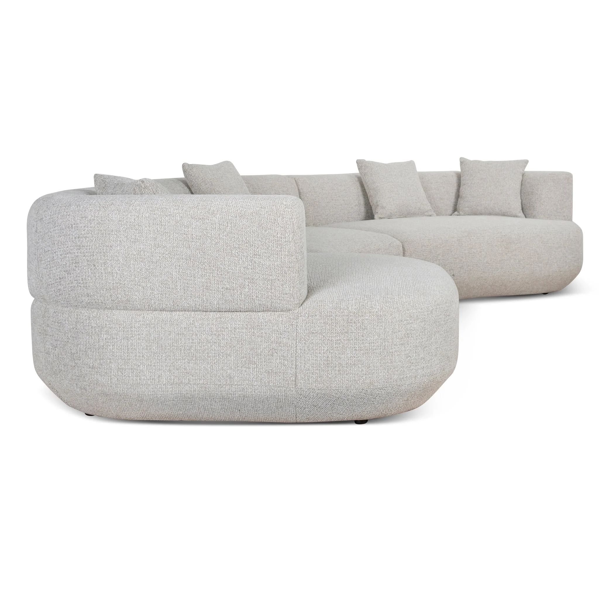 CLC10273-FS Modular Left Chaise Sofa - Coral Natural Linen - Image 9