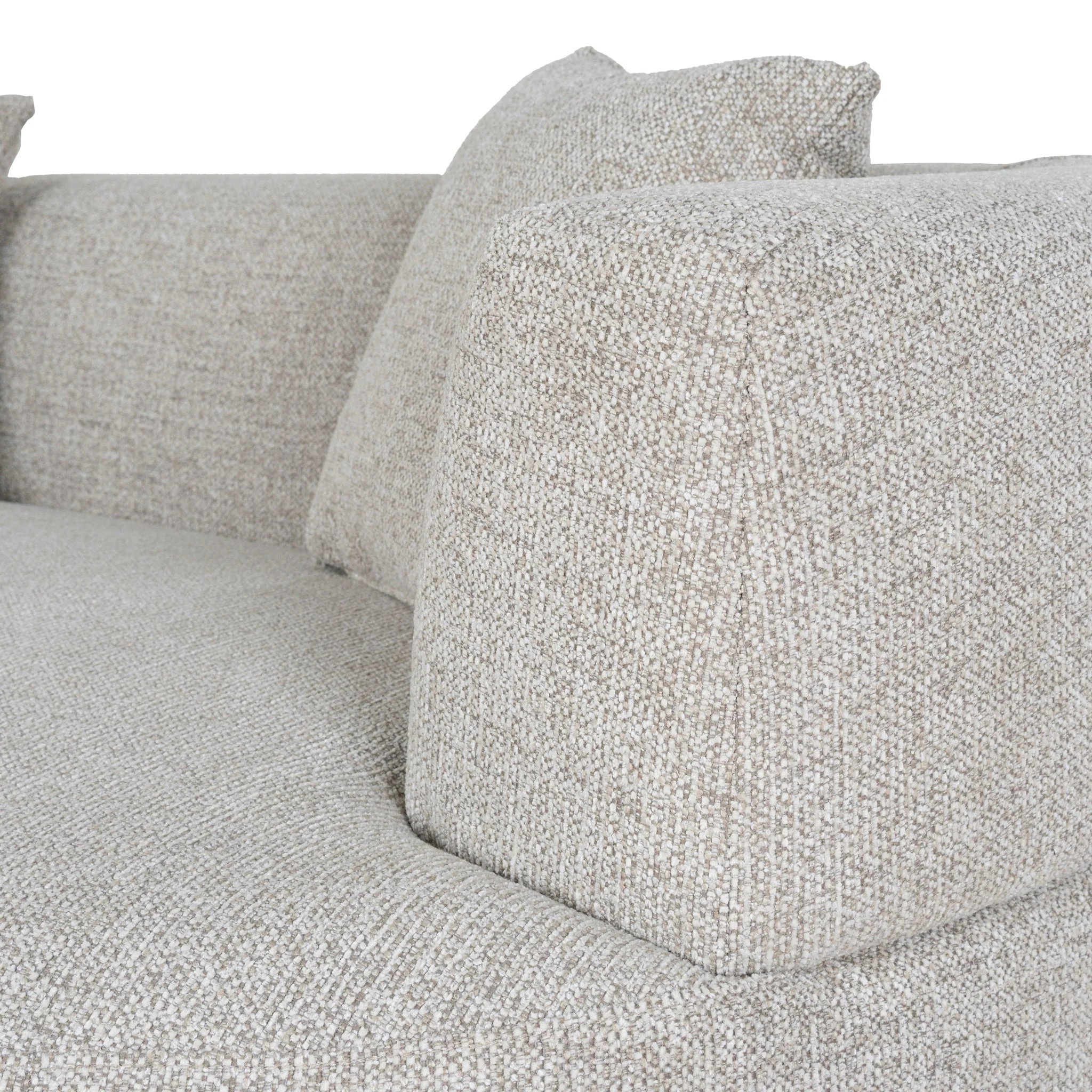 CLC10274-FS 3 Seater Sofa - Coral Natural Linen - Image 10