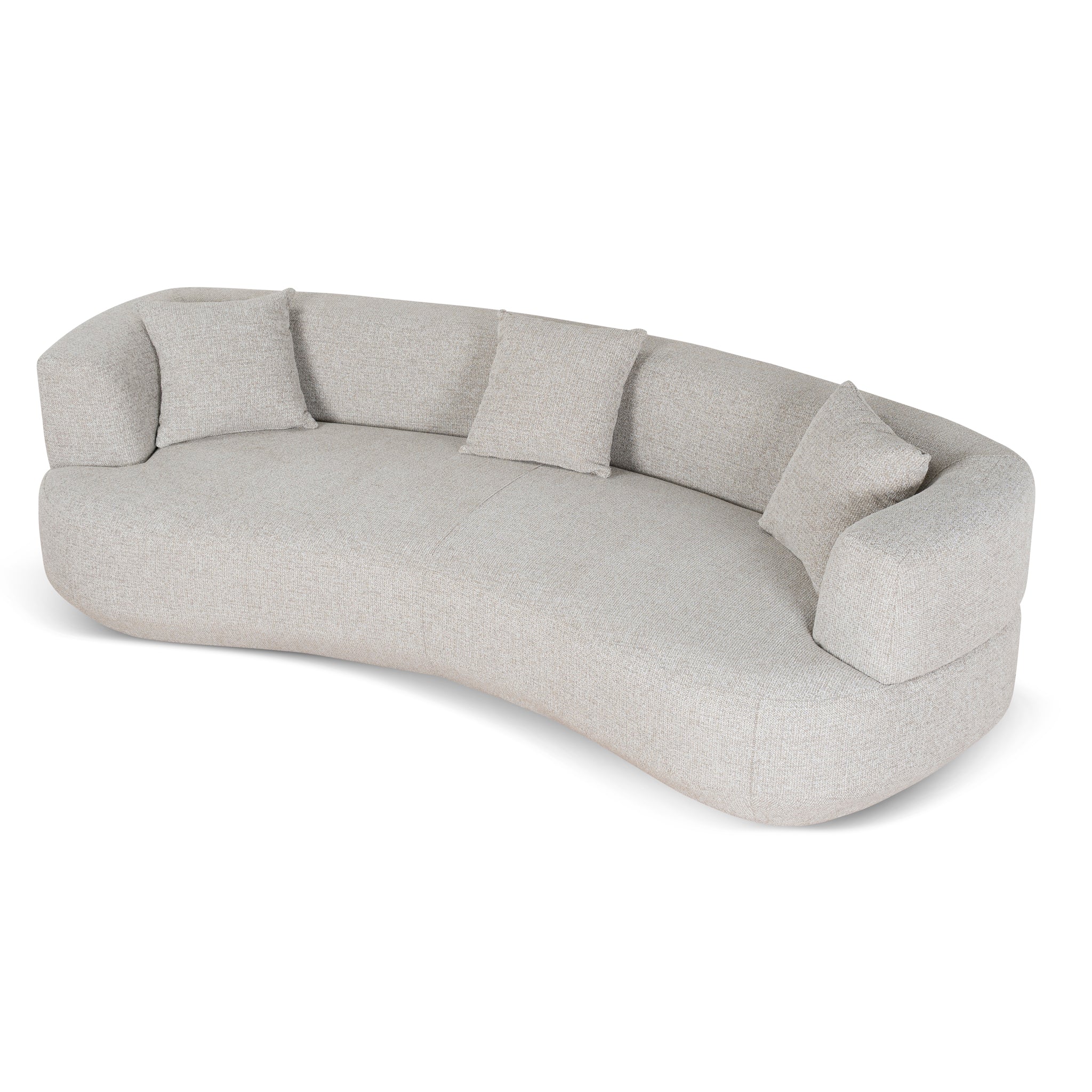 CLC10274-FS 3 Seater Sofa - Coral Natural Linen - Image 4
