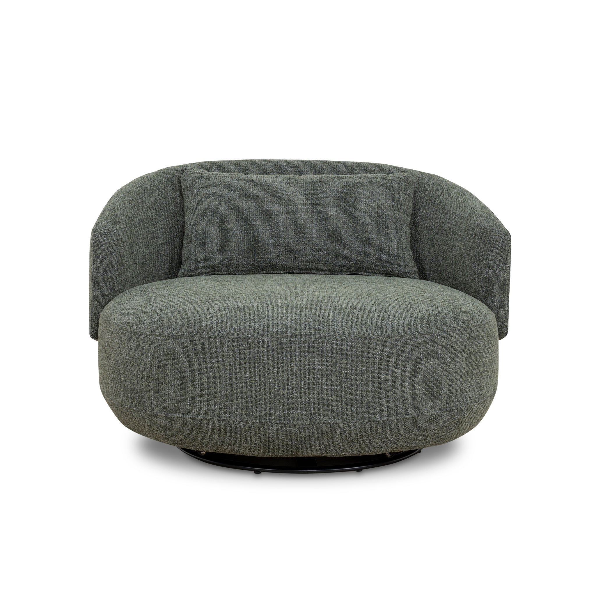 CLC10355-KSO Swivel Armchair - Moss Green - Image 2