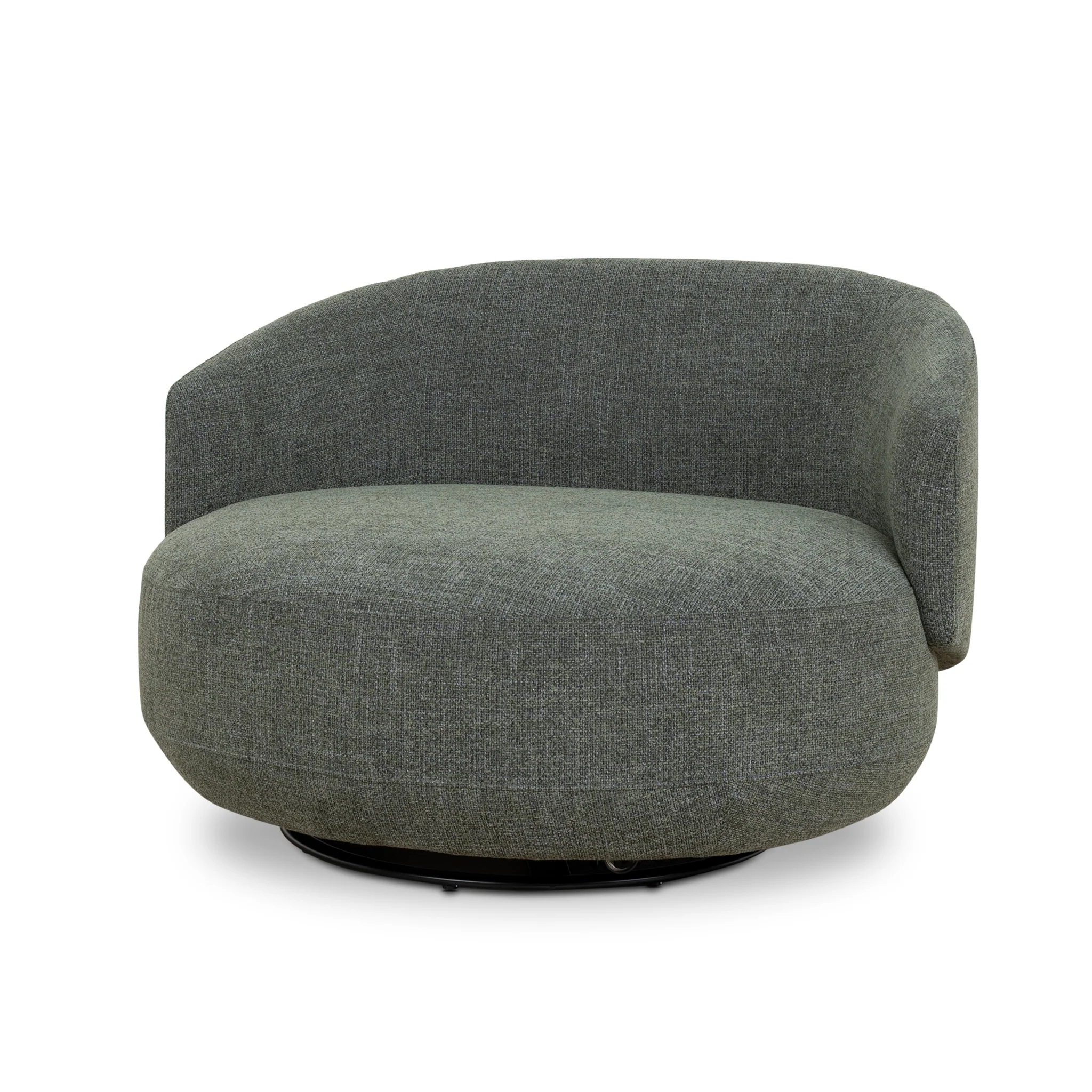 CLC10355-KSO Swivel Armchair - Moss Green - Image 3