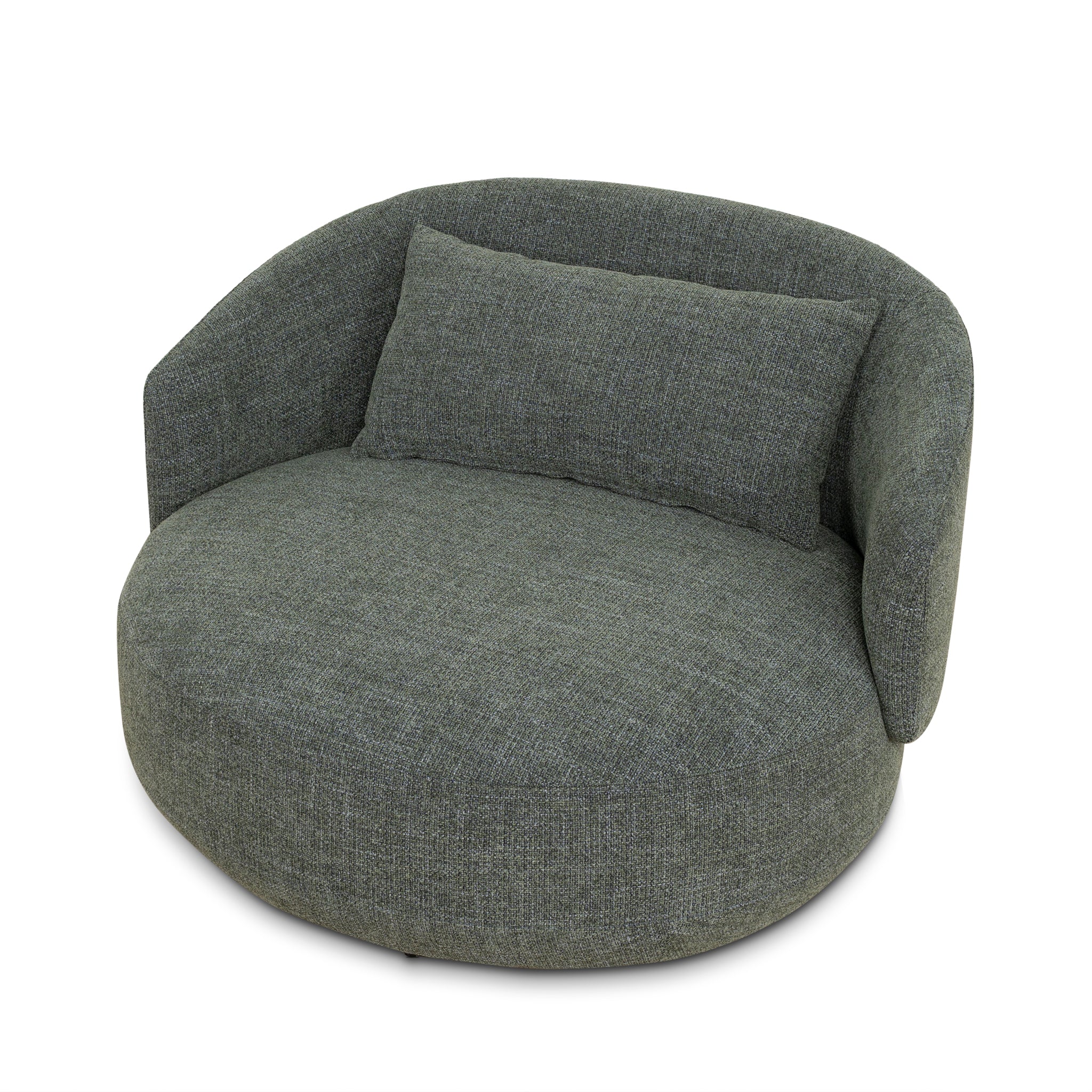 CLC10355-KSO Swivel Armchair - Moss Green - Image 4