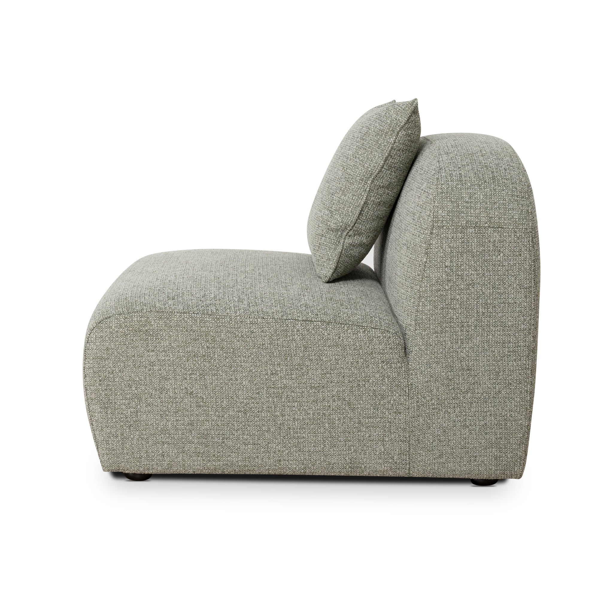 CLC10364-OLS Additional Armless for 4 Seater Sofa - Coral Light Green - Image 2