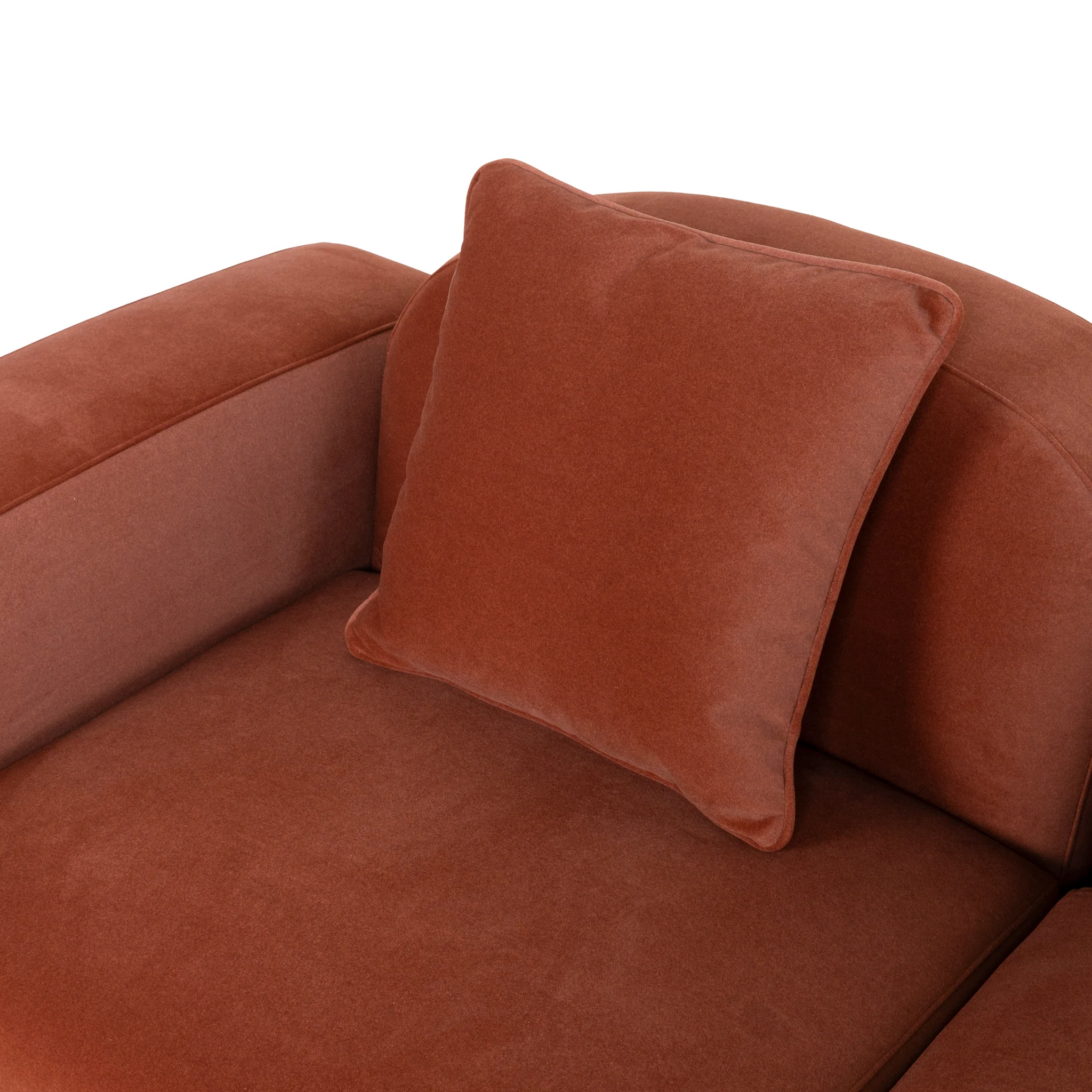CLC10365-OLS 4 Seater Sofa - Burnt Maroon - Image 10